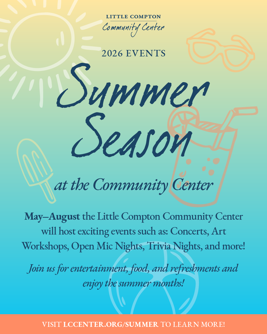 Summer Season at the Little Compton Community Center