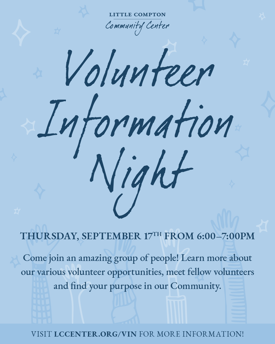 LCCC Volunteer Information Night