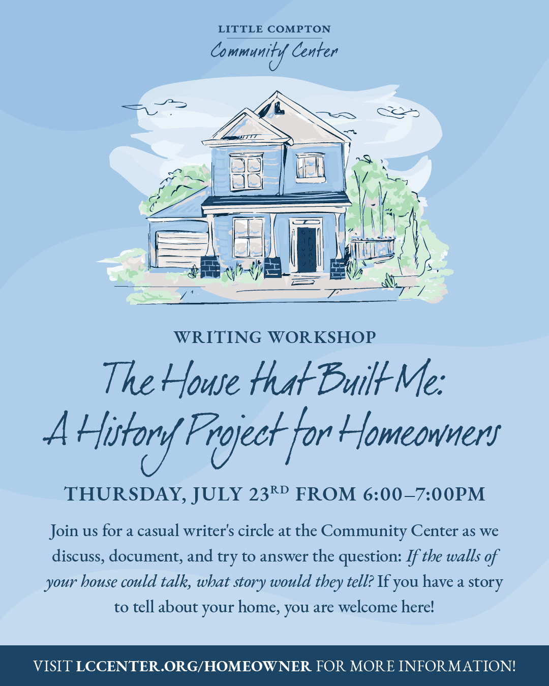 LCCC Homeowner History Writing Workshop
