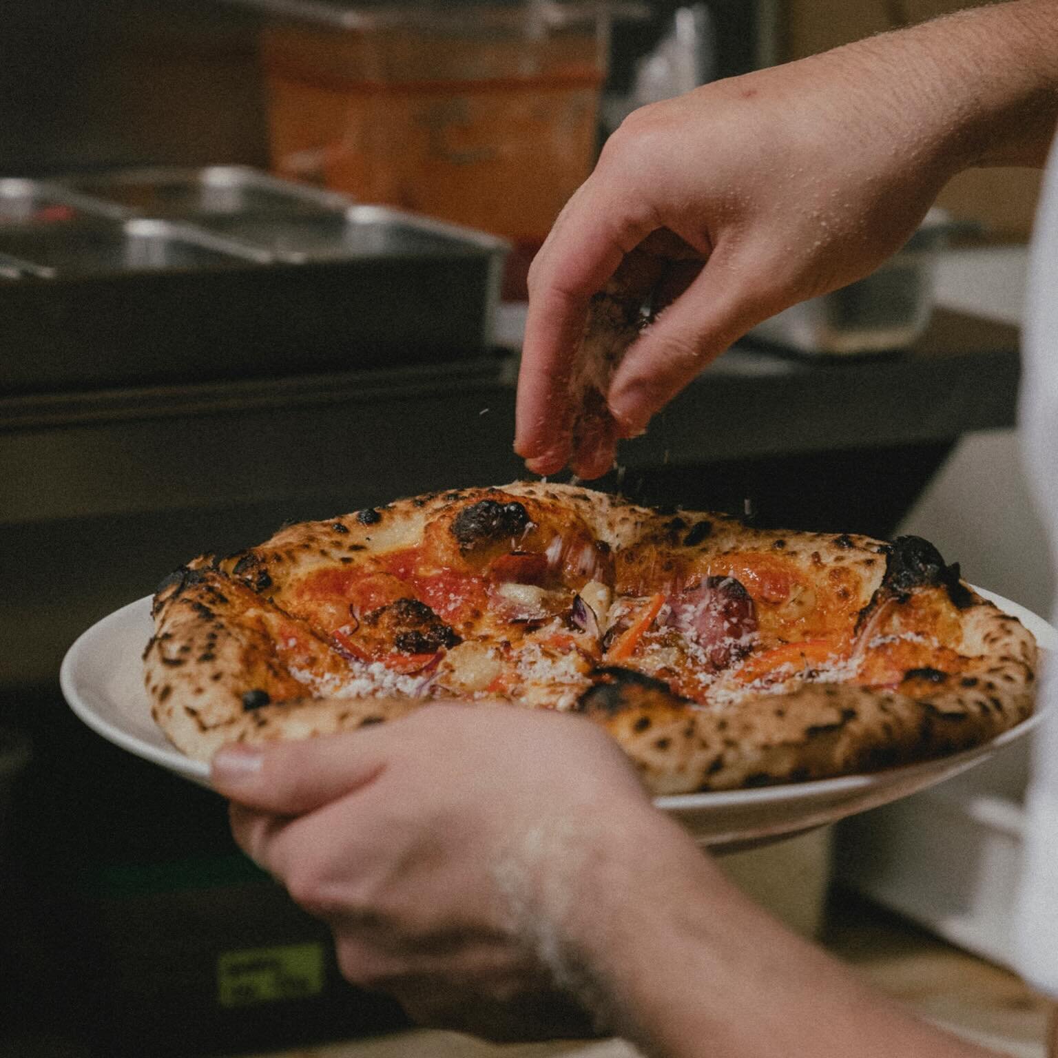 In crust we trust. Hand-stretched on 72-hr fermented dough. Slice to meet you indulge in one of our pizzas this week starting Wednesday 5pm.
Reservations recommended walk-ins welcomed!
Give us a call or book online! Your table awaits