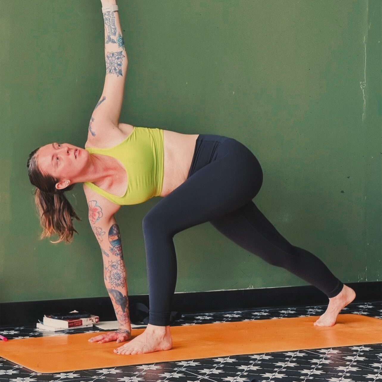 What could be better than one yoga class with @raisehell_yoga this Sunday? Oh we know! TWO yoga classes! That&rsquo;s right! Becca will be teaching two classes back to back this Sunday, April 7th. The first one will be a New Wave &amp; Metal yoga flo