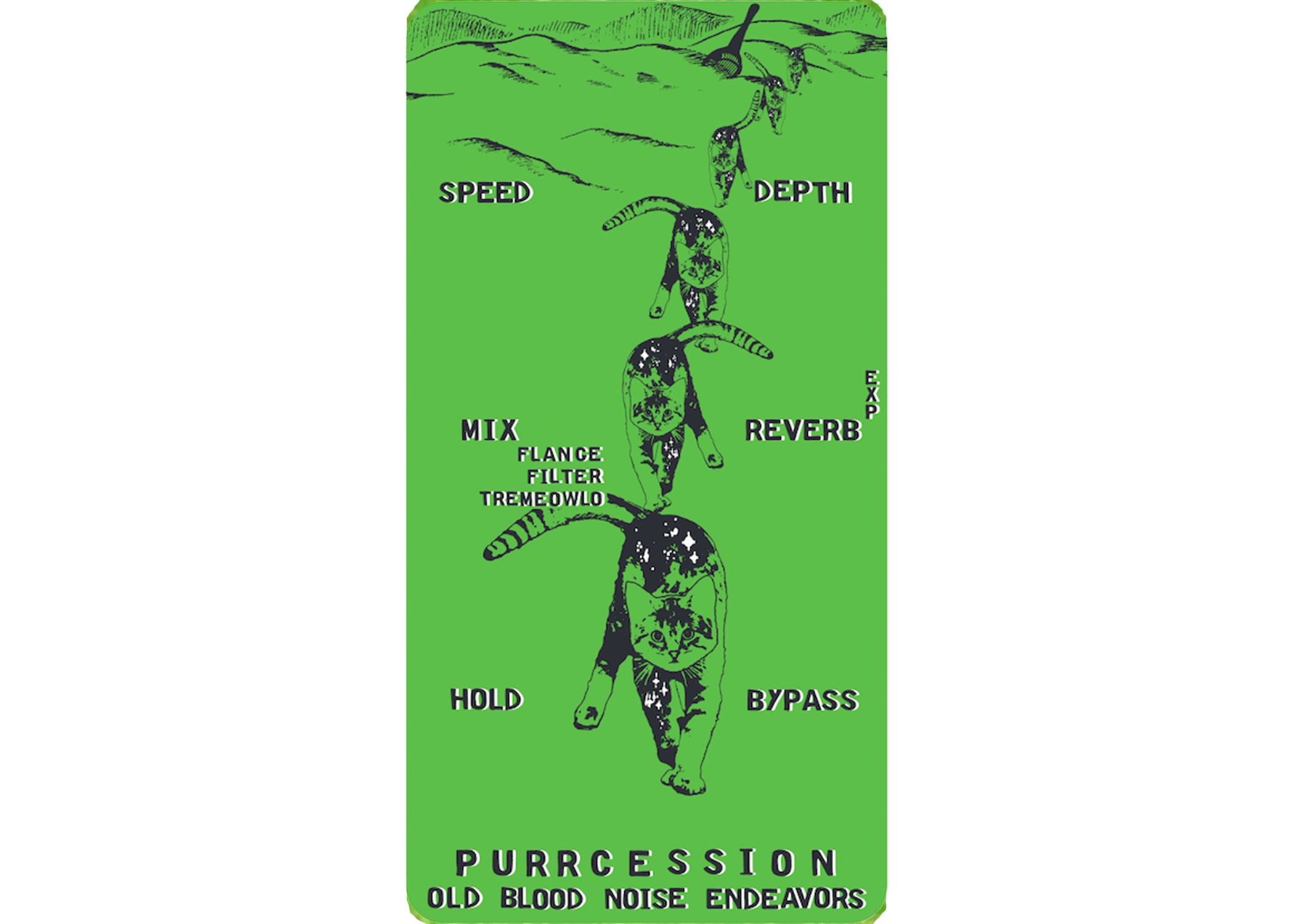 The printing mock-up for the Purrcession