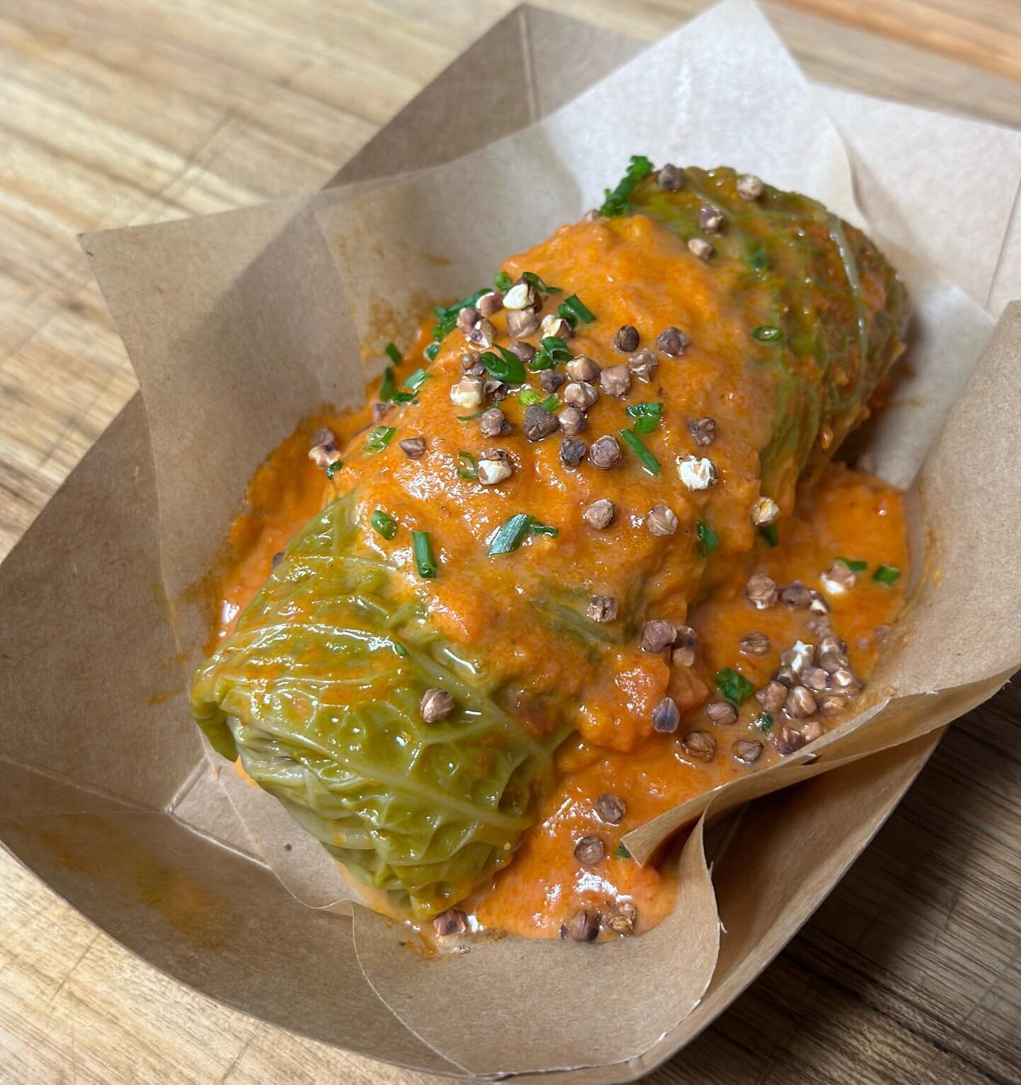 Small batch winter special before Spring now that our duck pierogi are sold out:
- Gołąbki: stuffed cabbage rolls made w/ local acorn-fed @waldenhillco pork, grass-fed beef, buckwheat, caramelized onion, and served w/ a smoked tomato-vodka cream sauc