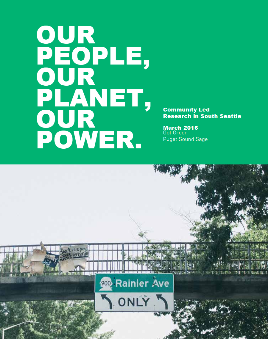 Image of the cover page of the Our People Our Planet Our Power Report.