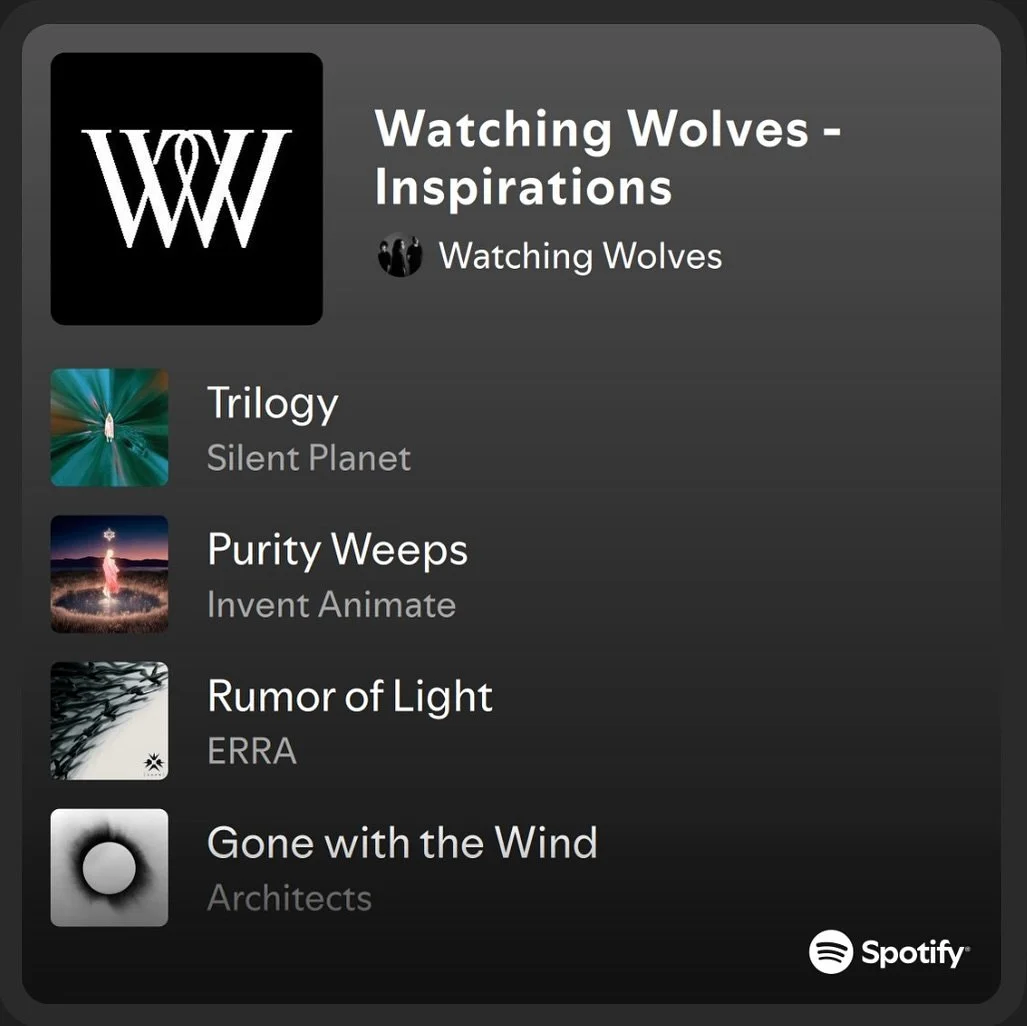 Ever wondered what kind of music influences the Wolves boys? Well we&rsquo;ve thrown together a playlist of songs from our favourite artists that inspire us to share with you all!

You can check out the Watching Wolves - Inspirations playlist now on 