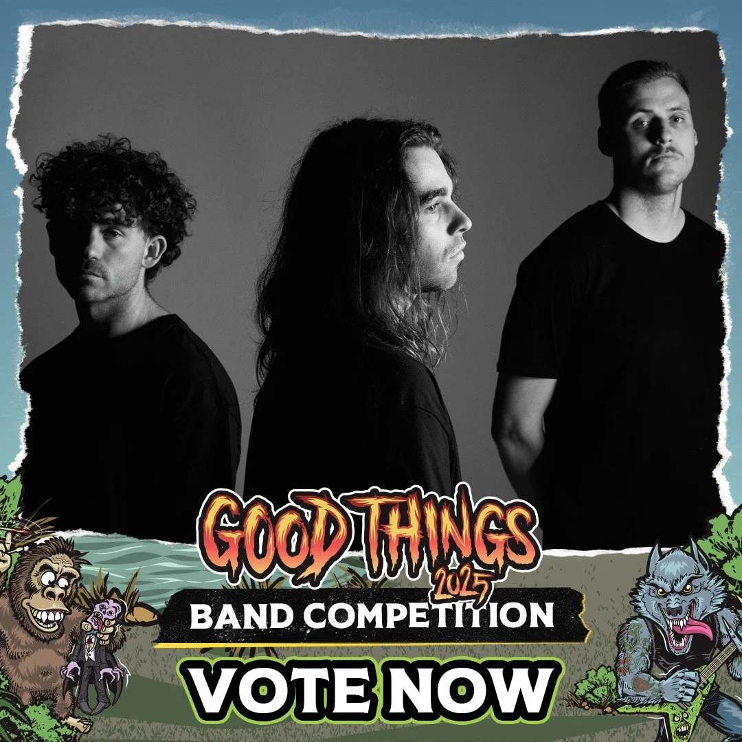 We&rsquo;re stoked to be in the running for the GOOD THINGS Band Competition! Every vote gets us one step closer to hitting the stage &mdash; hit the link in our bio and vote for Watching Wolves 🖤