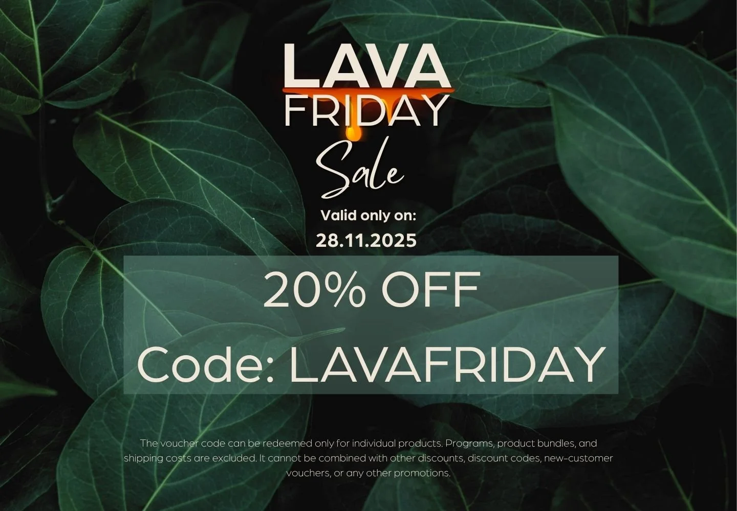 LavaVitae Black Friday 20% Discount Code