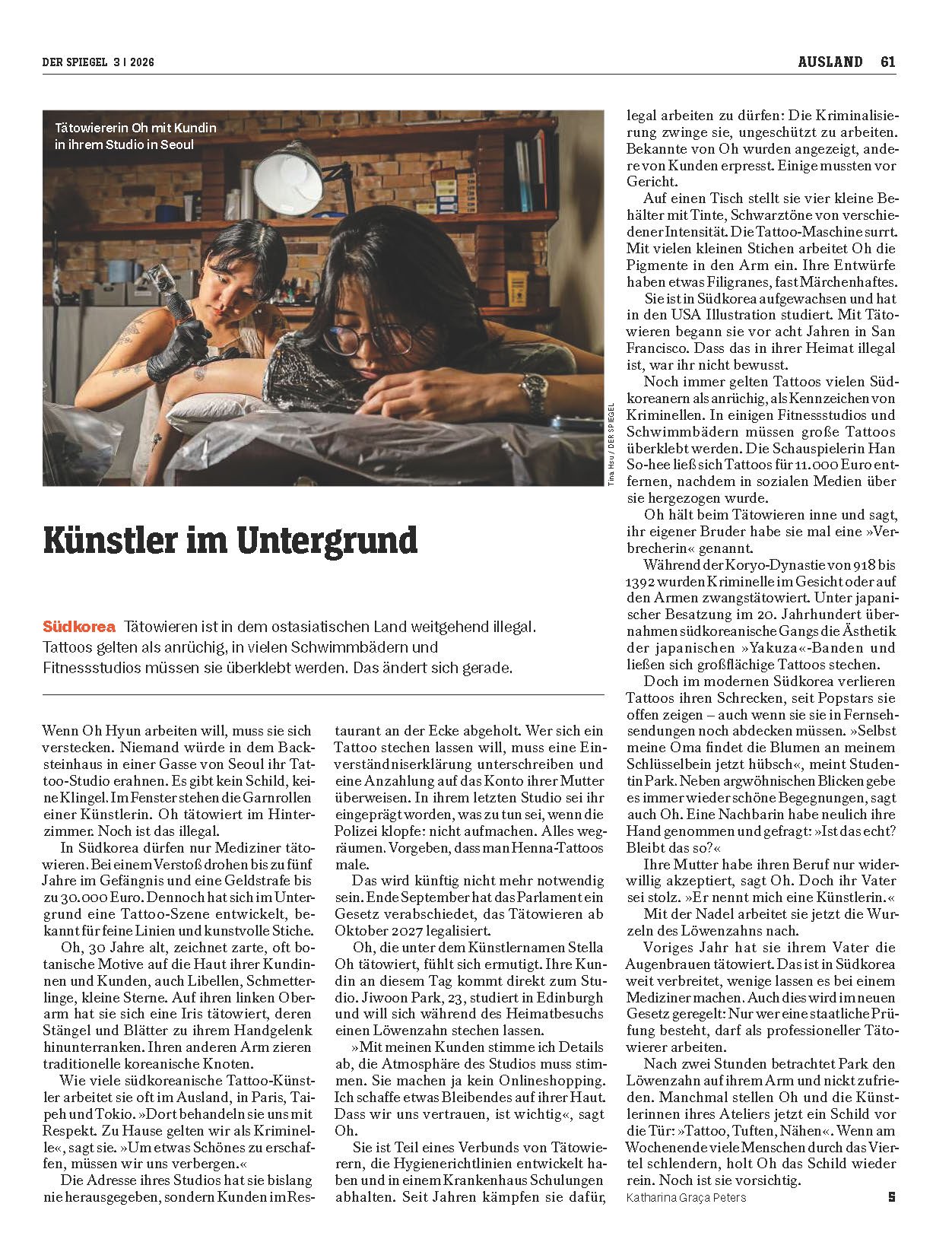 Der Spiegel - Künstler im Untergrund