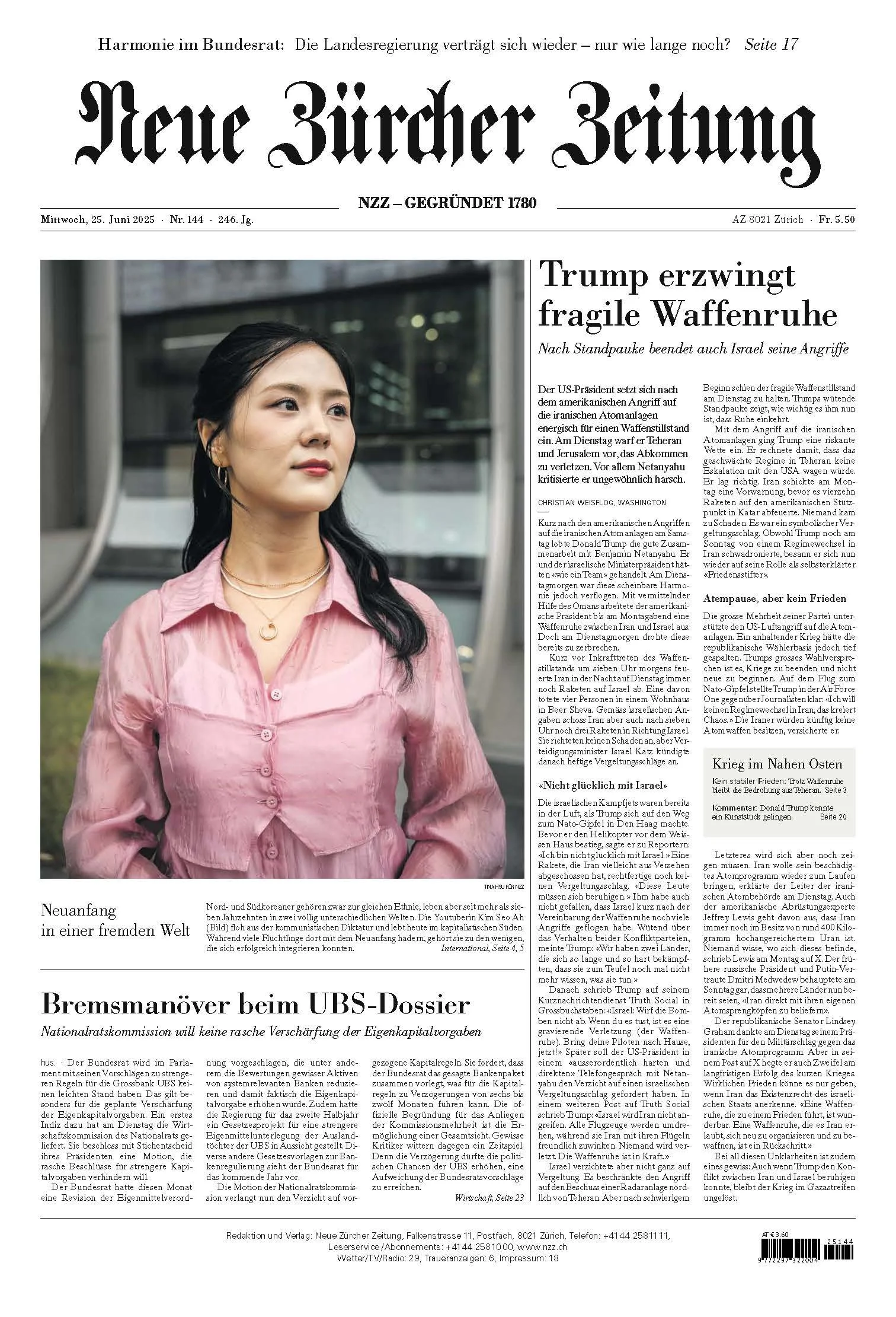 NZZ - She danced for the North Korean regime. Then she fled to freedom