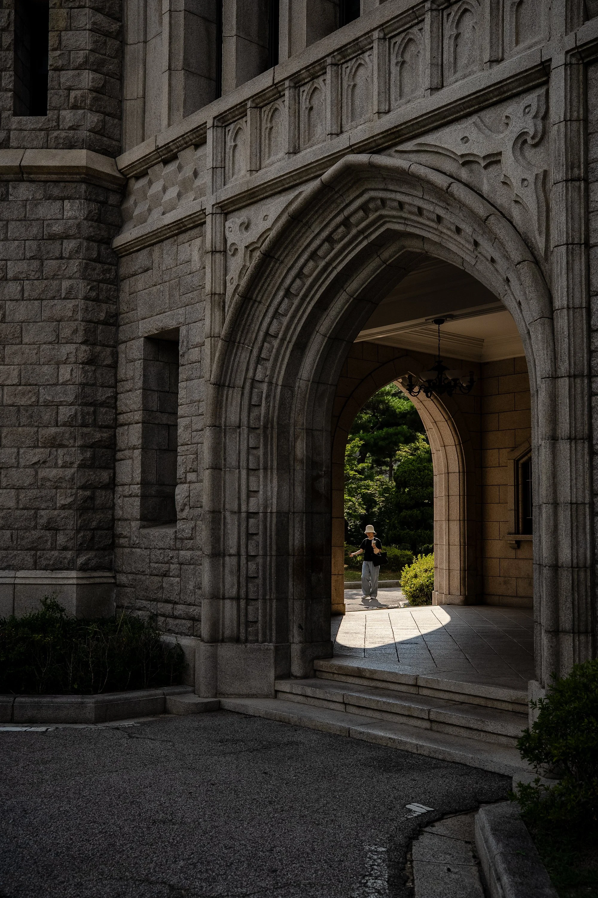 Buildings on campus at Korea University.