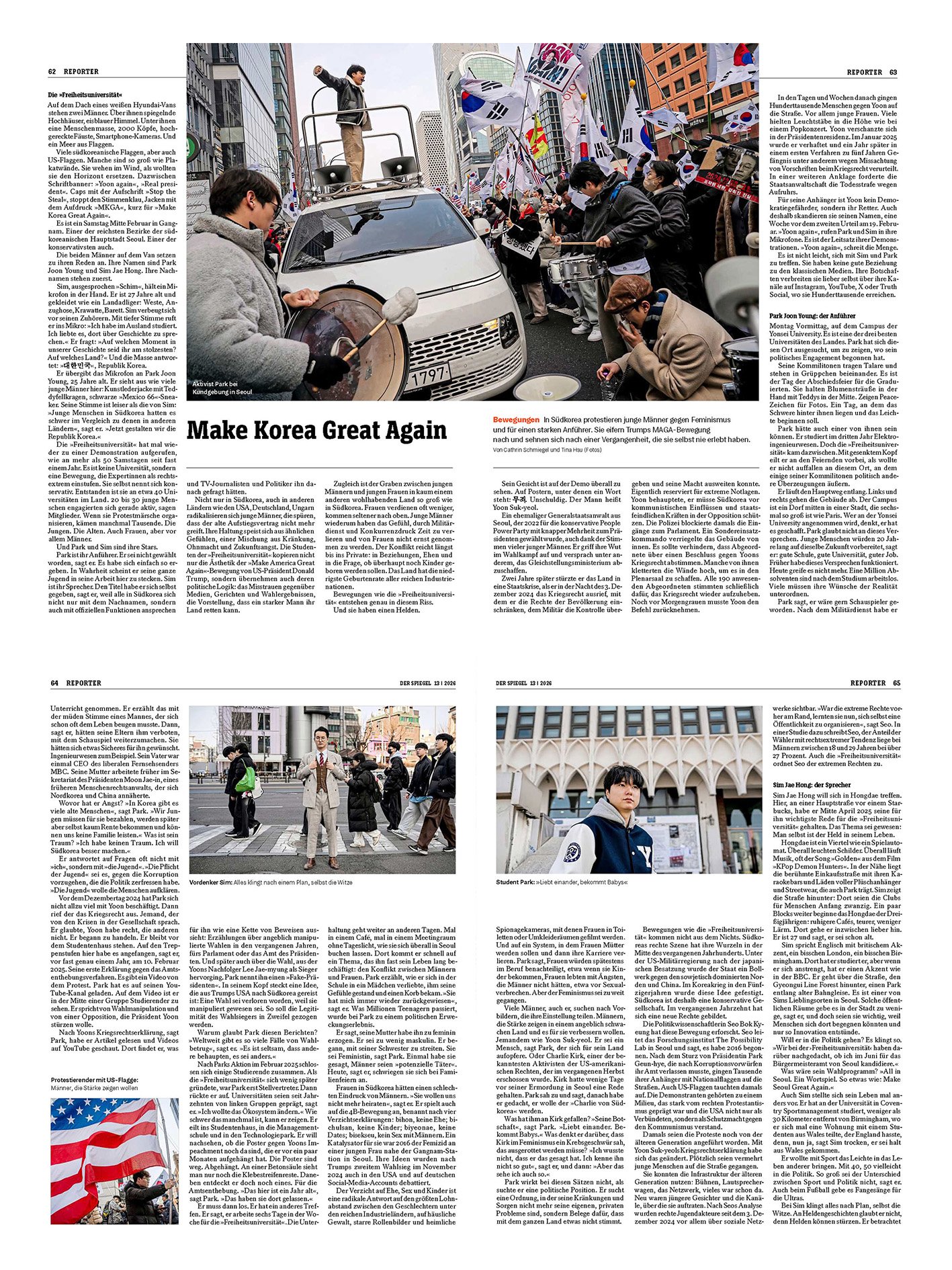 Der Spiegel - Diese jungen Männer wollen die MAGA-Bewegung nach Südkorea bringen