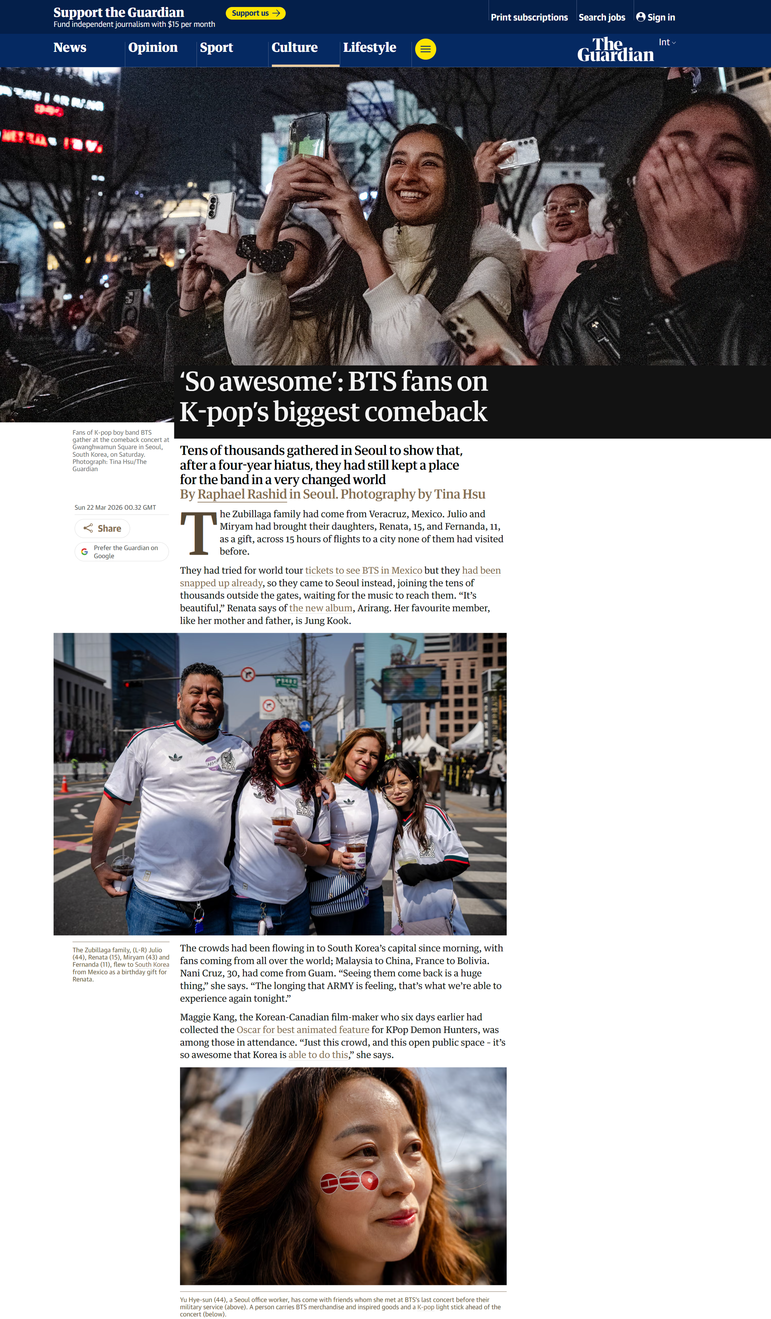 The Guardian - ‘So awesome’: BTS fans on K-pop’s biggest comeback