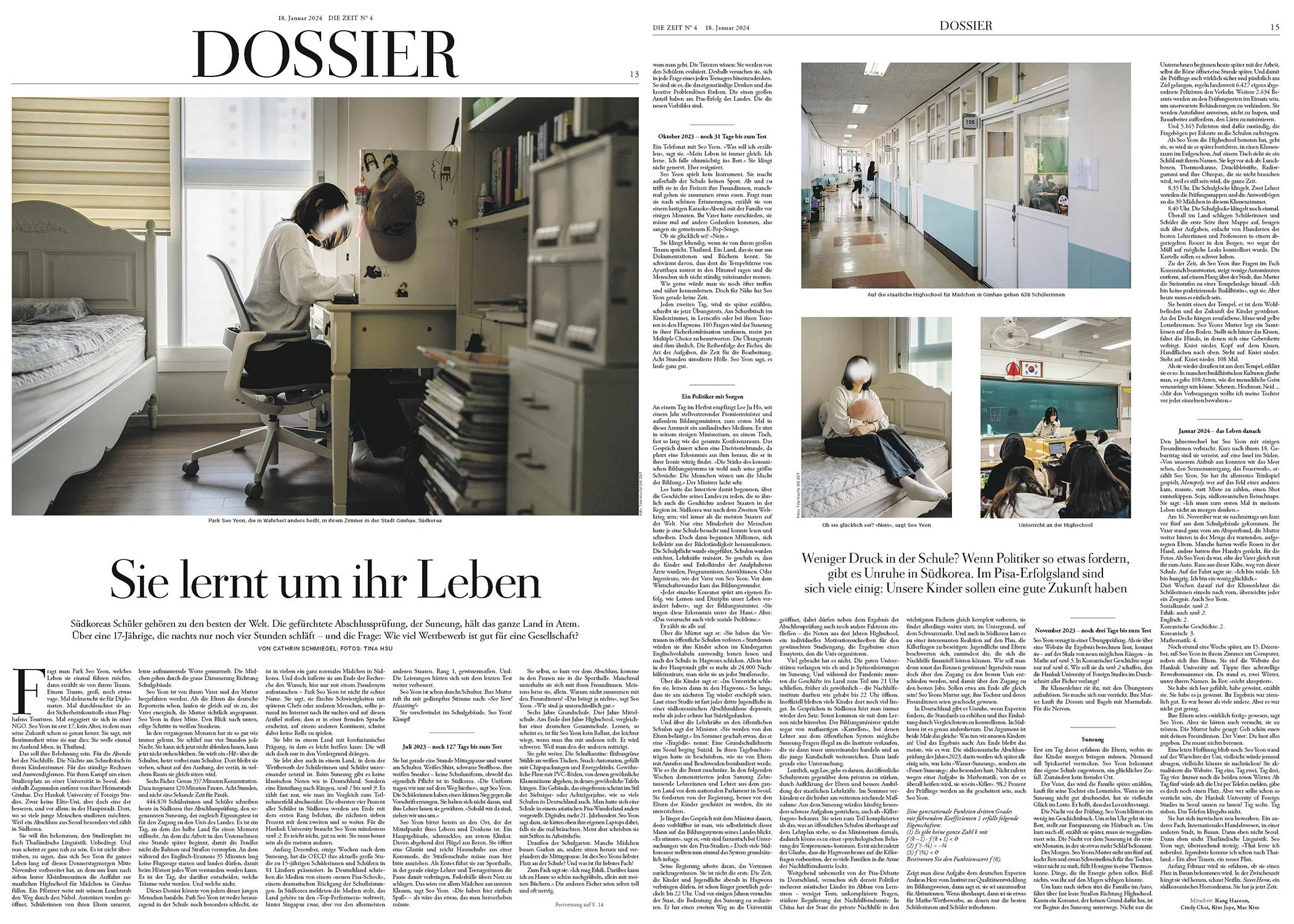 Die Zeit - Sie lernt um ihr Leben