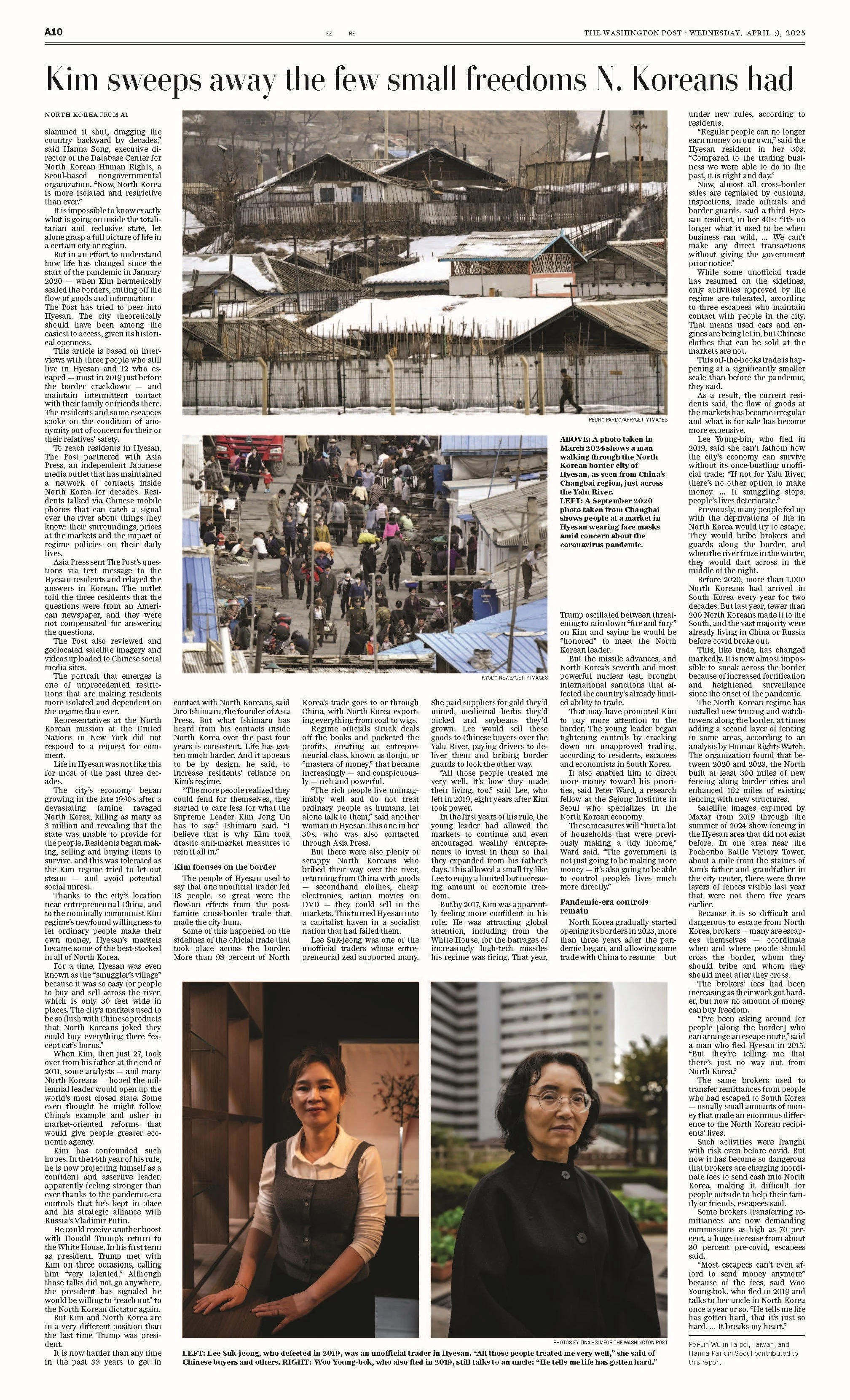 The Washington Post - How the few freedoms North Koreans enjoyed have vanished since the pandemic