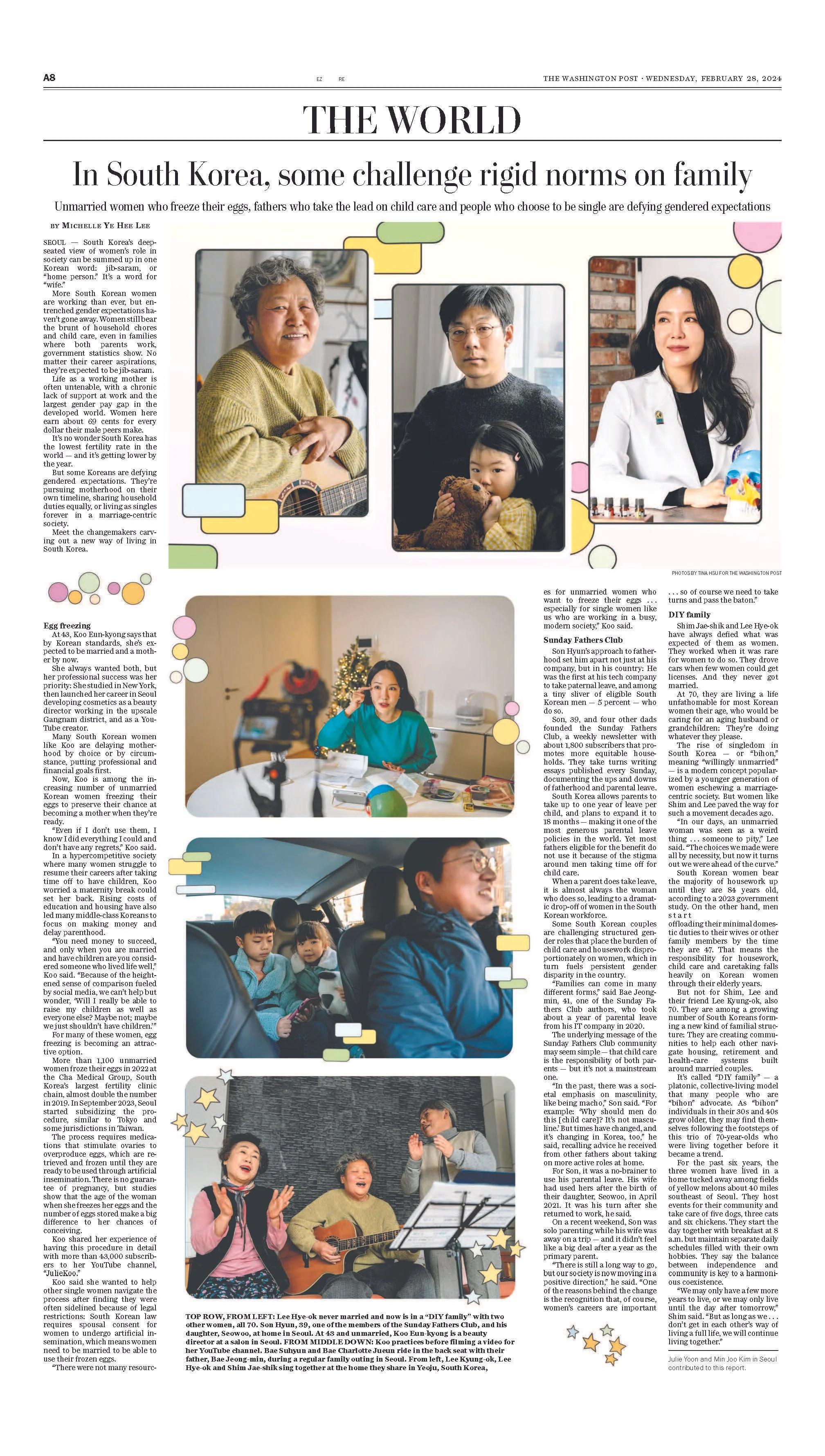 The Washington Post  - South Korea, a nation of rigid gender norms, meets its changemakers.