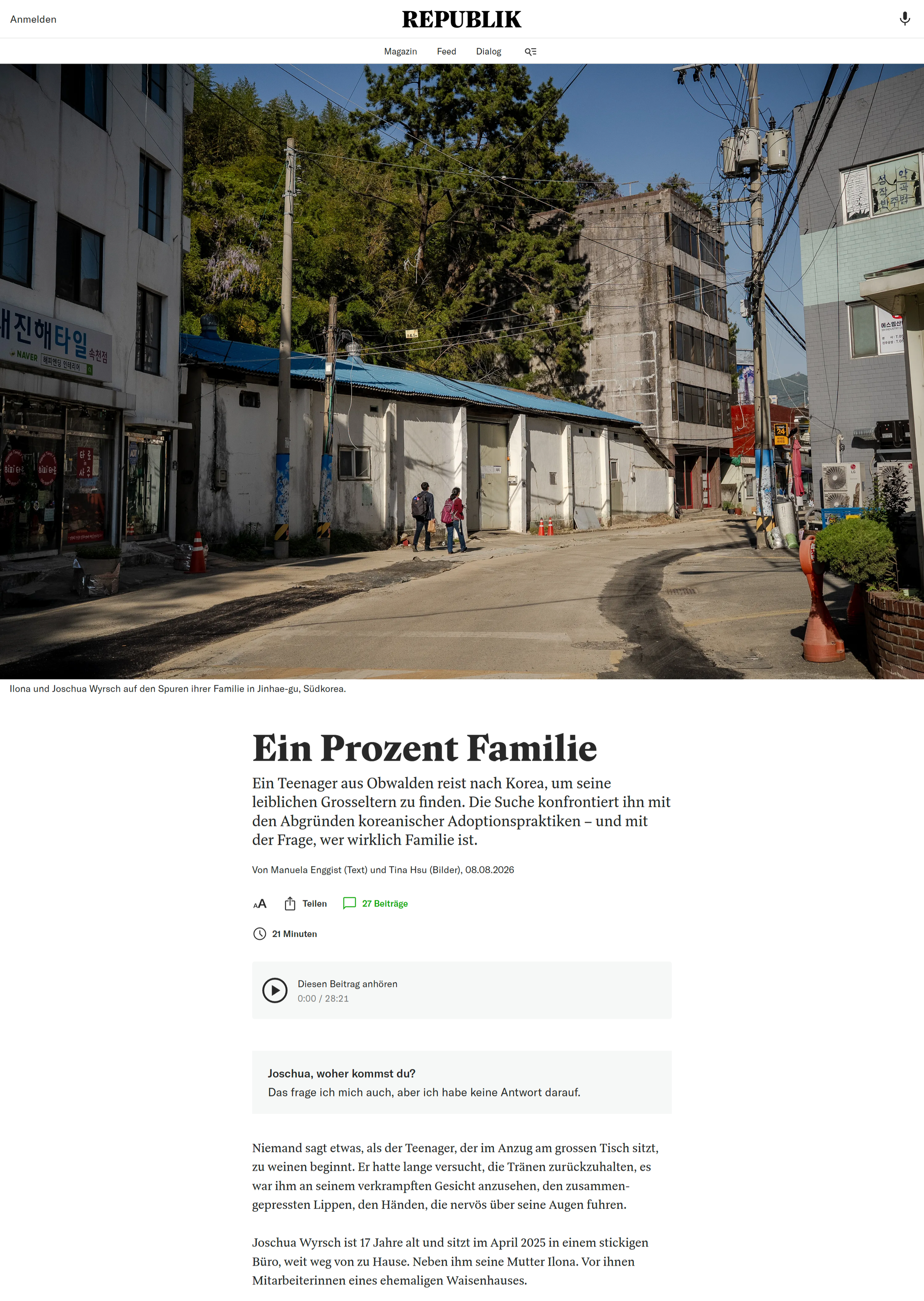 Republik - Ein Prozent Familie