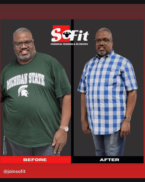 Orlando personal training client Ingram after a full body recomposition with SoFit