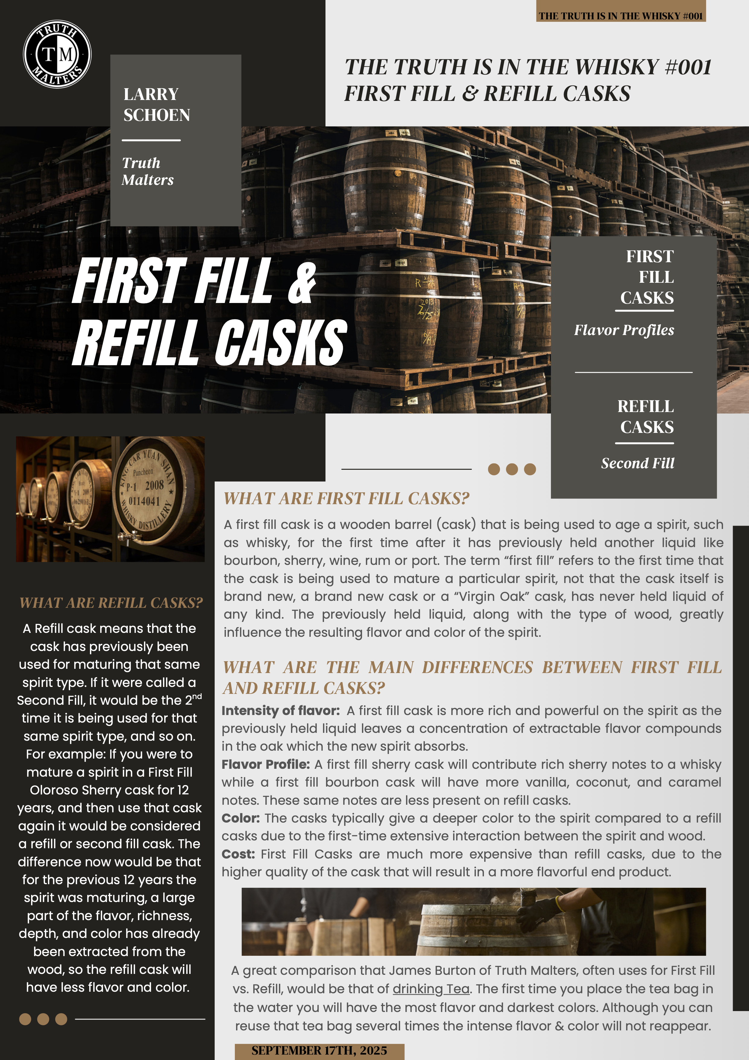 First Fill &amp; Refill Casks