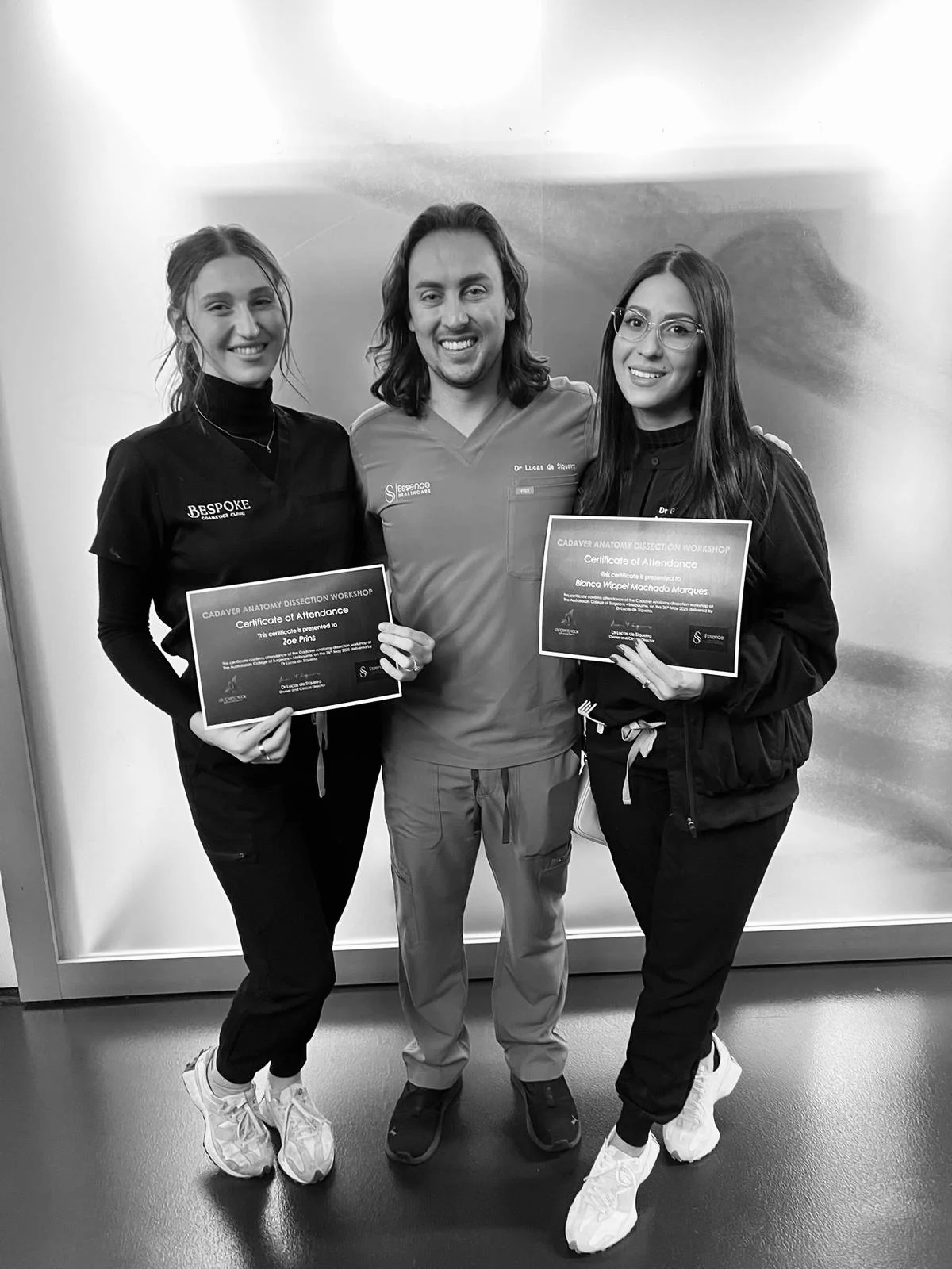 Zoe and Dr Bianca travelled to Melbourne to undertake an advanced cadaver training course, further refining their anatomical knowledge and commitment to the highest standards of patient safety and care.