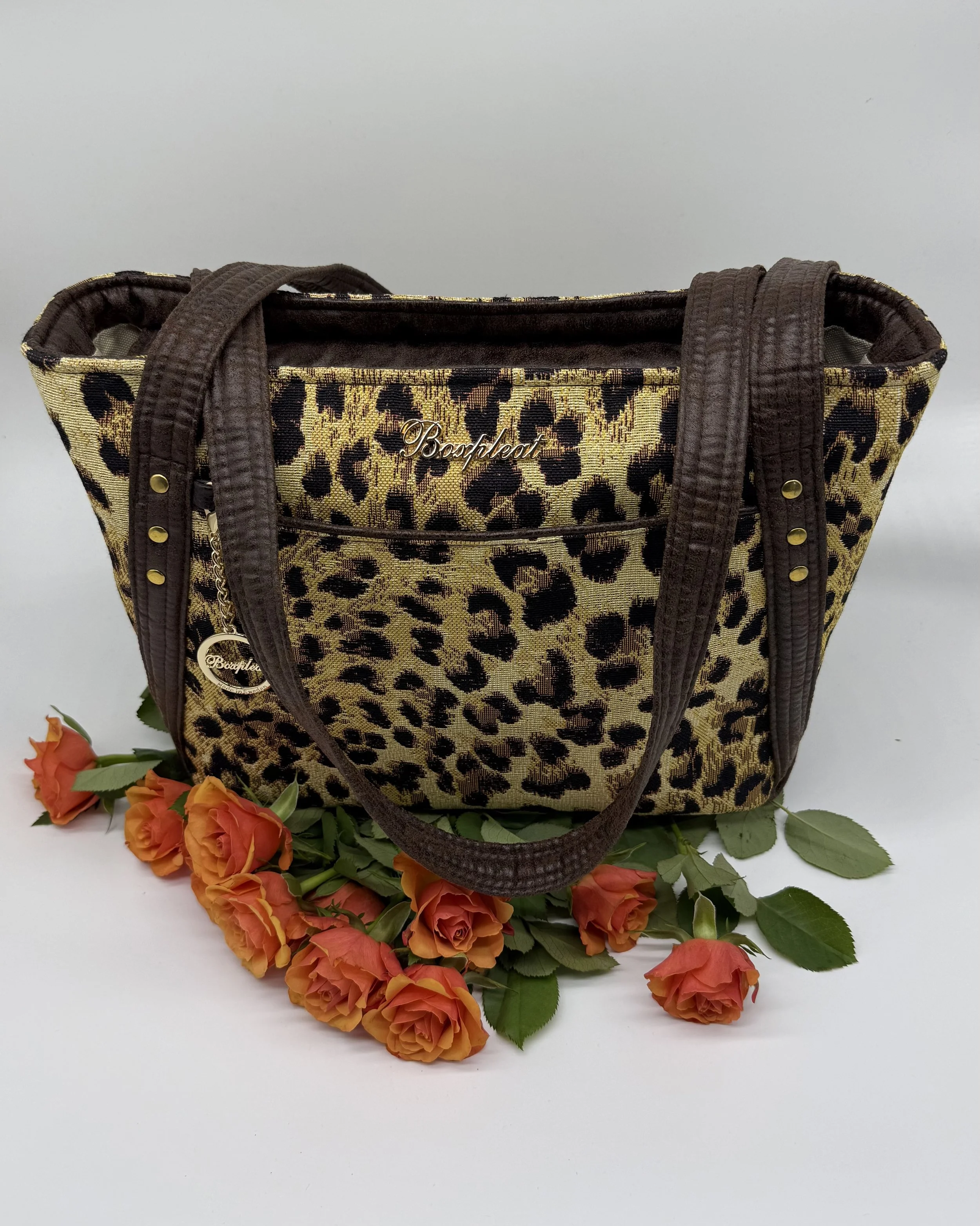 Molly-väska i leopardtyg