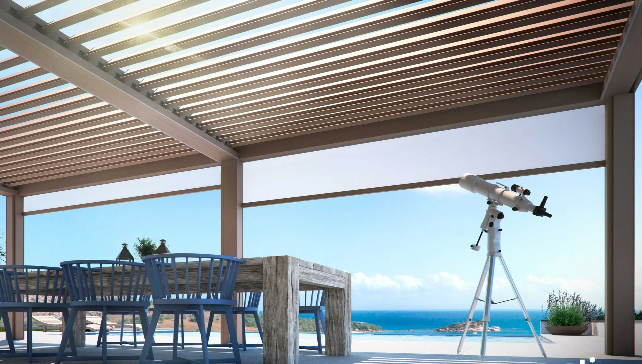 Coast Awning and Retractable roof and louvre system