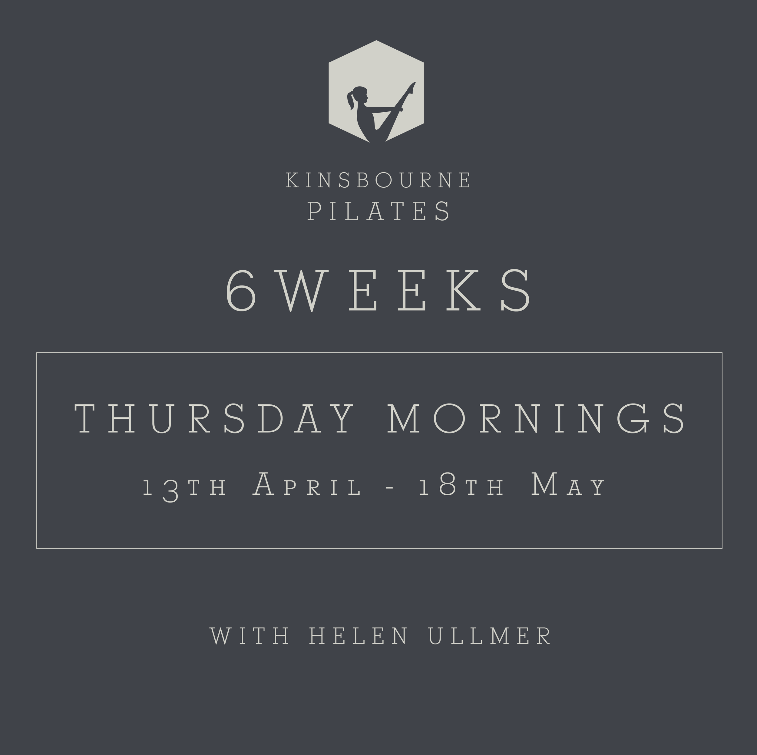 6 Week Term Course / Thursdays 9:15-10:15