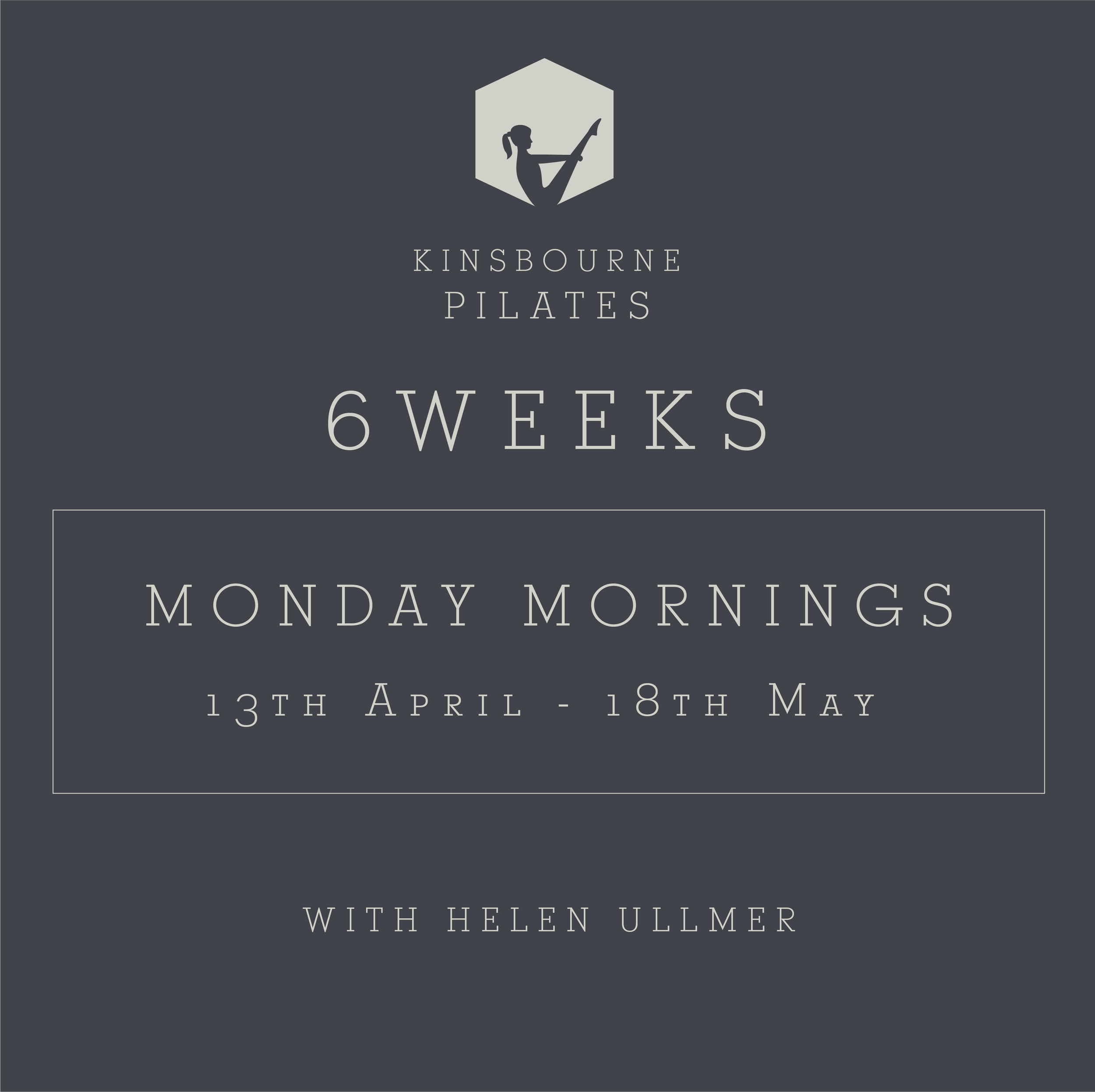 6 Week Term Course / Mondays 9:45-10:45