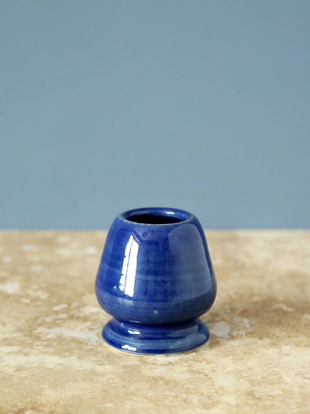 Midnight Blue Bamboo Whisk Holder