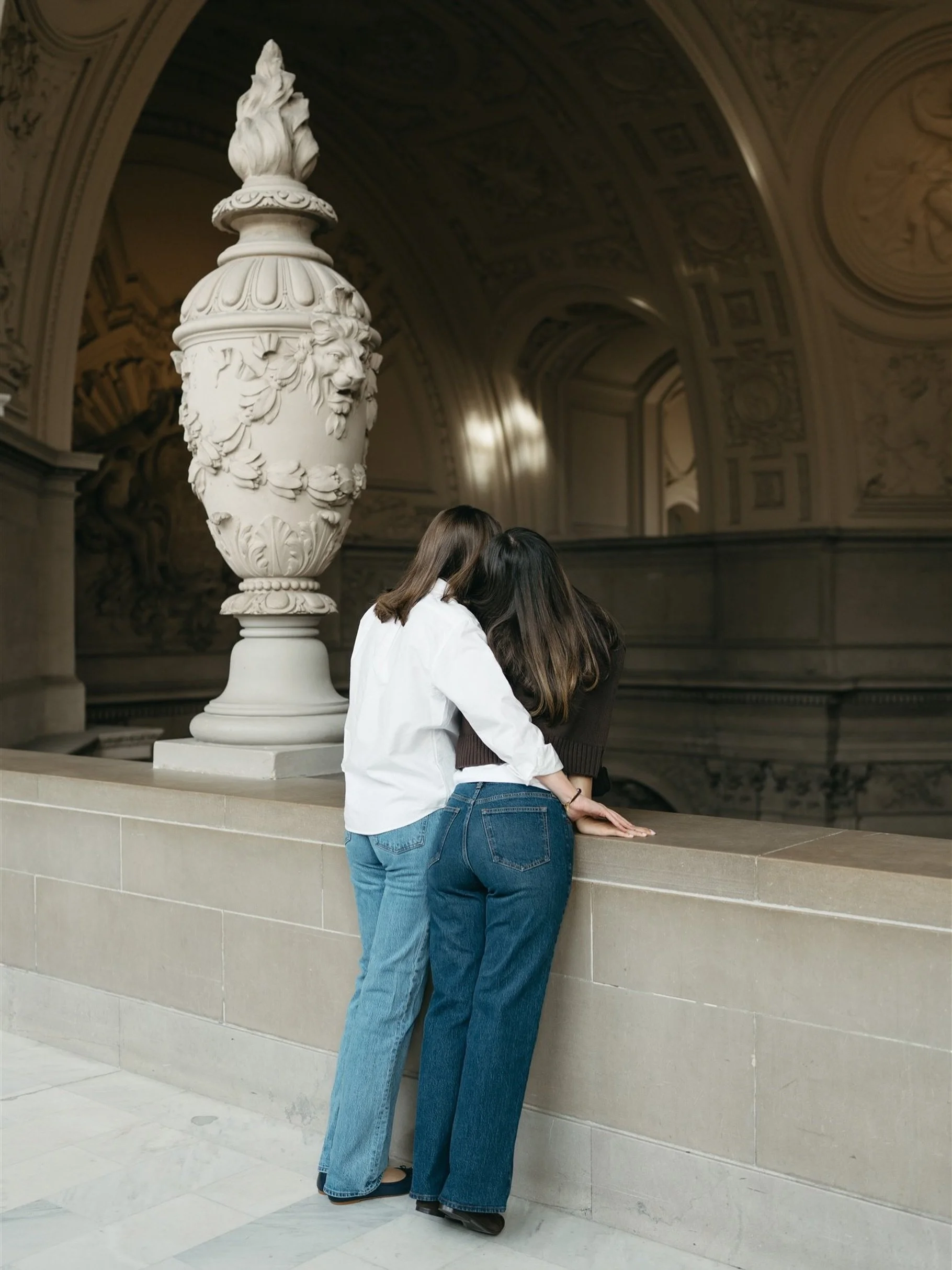 There truly is so much to admire at San Francisco City Hall 💛 

~~
LGBTQ Queer California San Francisco Bay Area queer elopement photographer, Oakland portrait photographer, Oakland San Francisco Bay Area queer boudoir photography, creative queer bo