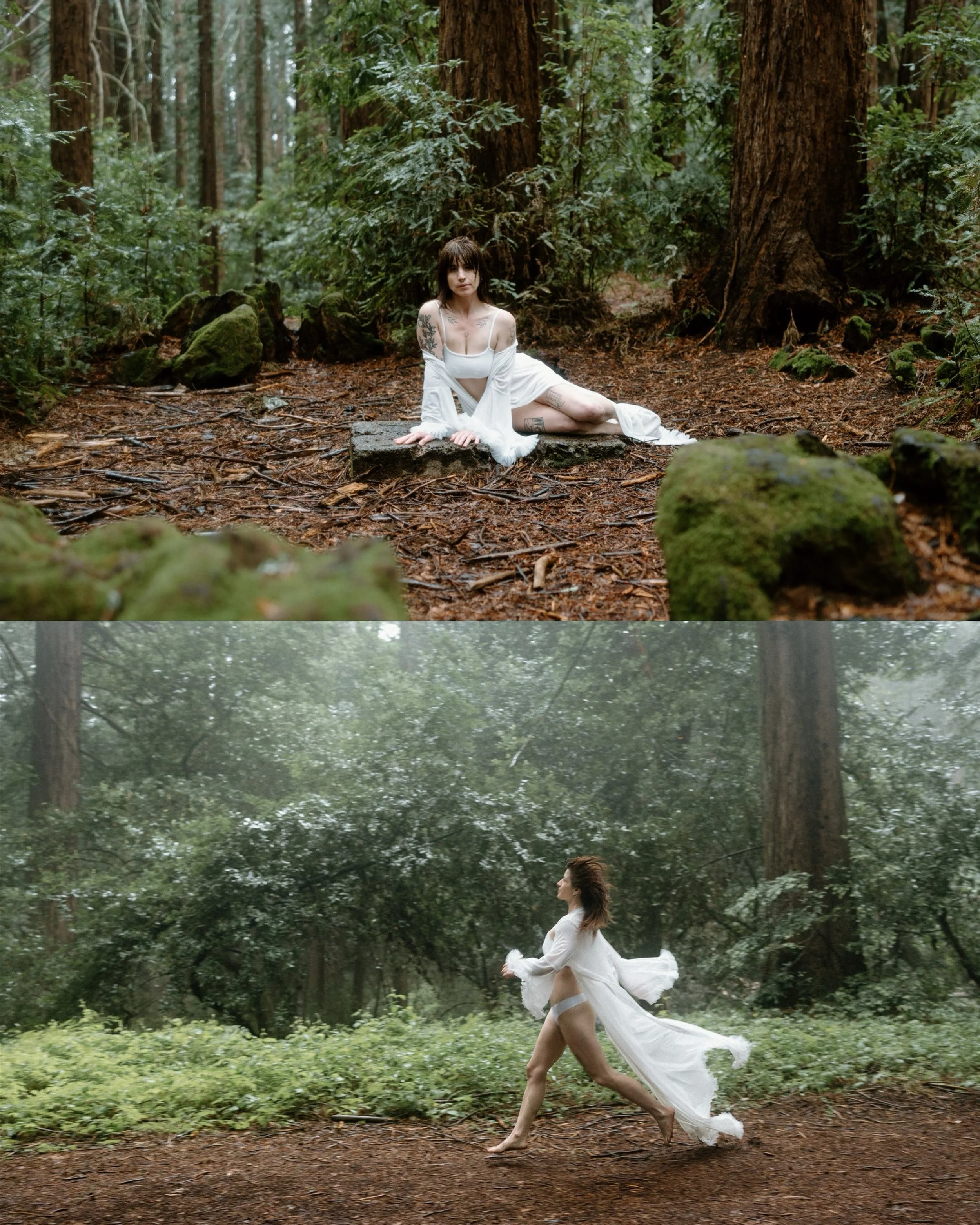 I recently decided to shift my stripped-down session format away from a rigid time limit to a range of time. That&rsquo;s because these sessions are a JOURNEY. On the day of this shoot, we were planning to go to one last spot in the forest&hellip; bu