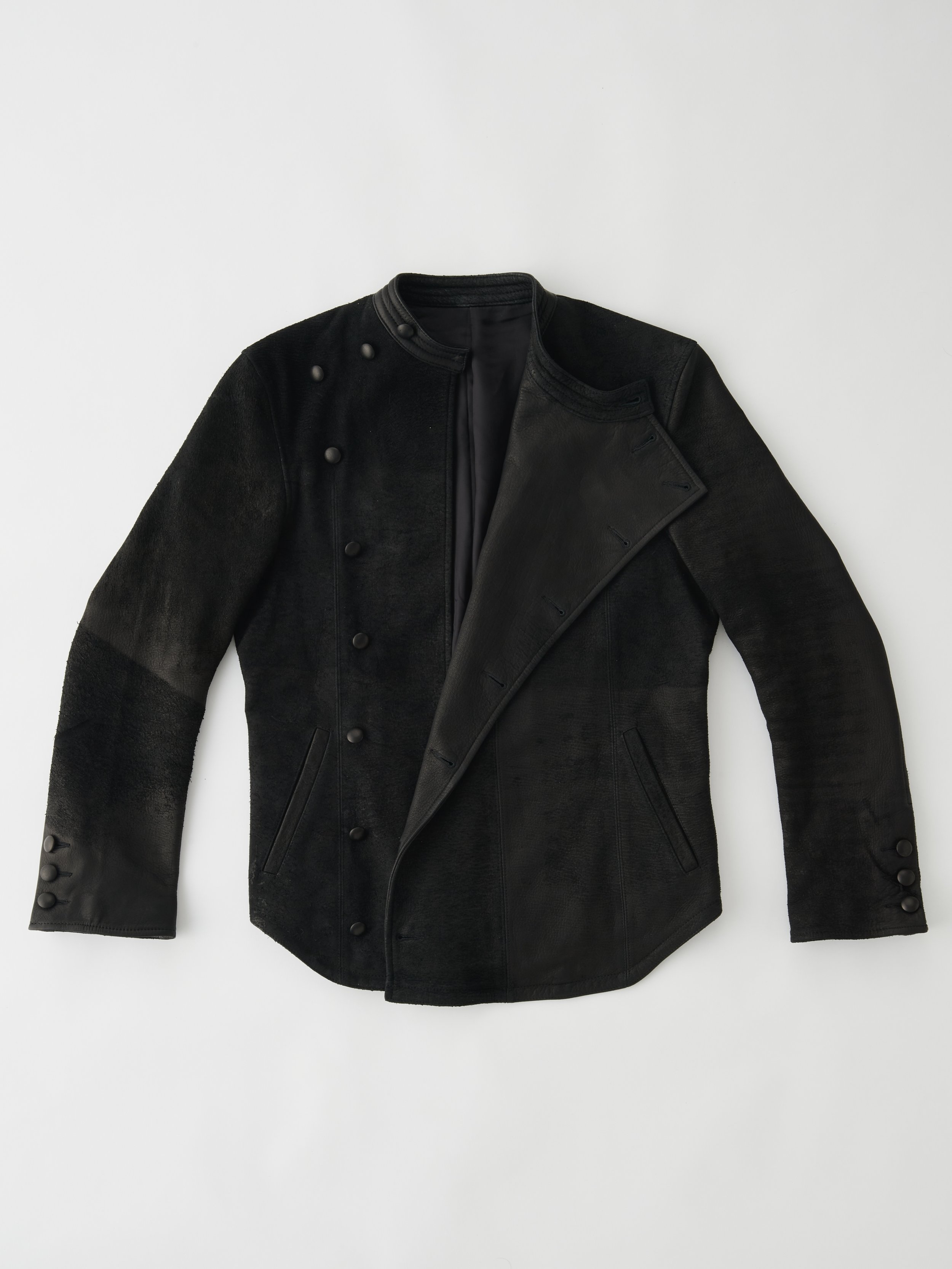 Blistered Deer Skin Leather Fencing Jacket — CHEN(G)