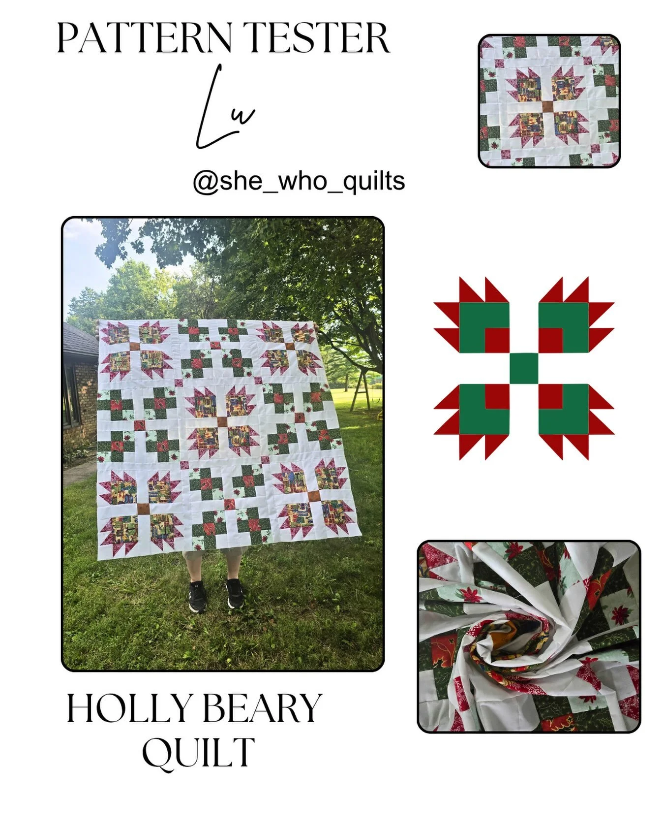 Did anyone (besides @the_happy_sewist_ ) notice the mistake in the last slide on my previous post? 🤣 Here&rsquo;s the correct slide. Sorry, @she_who_quilts, your quilt is beautiful, not scary!
