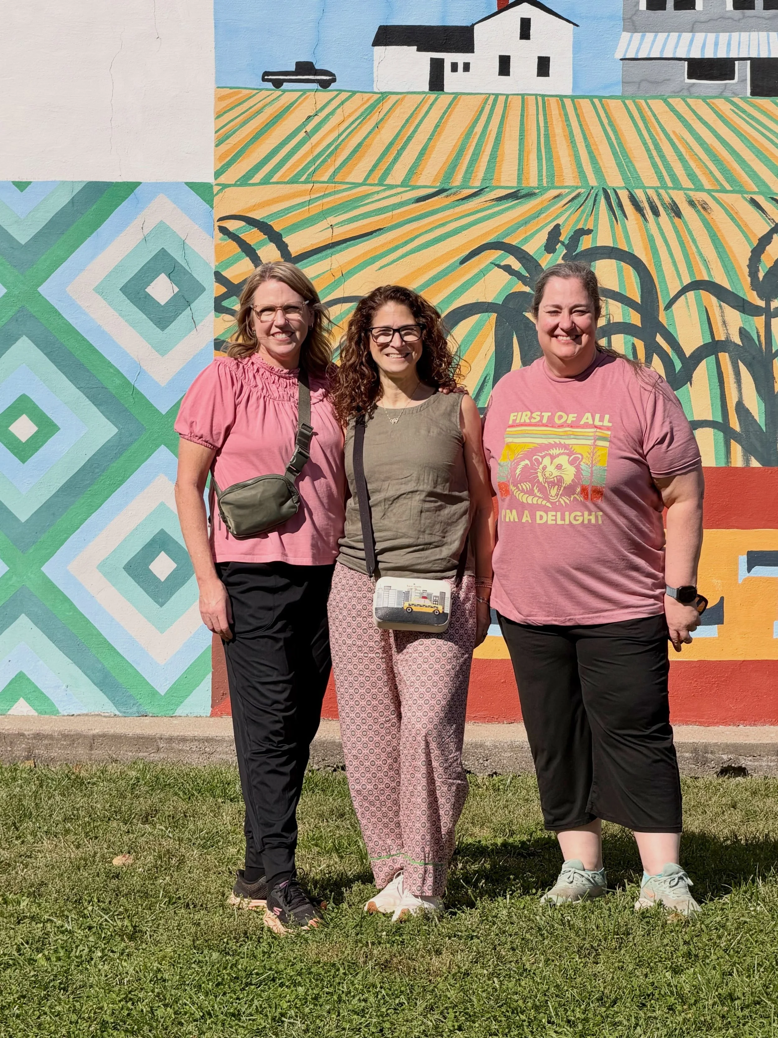 Scenes from Hamilton. Most of our time was spent at the retreat center- sewing, in classes, chatting, laughing, and of course, eating. 

We made sure to visit Main Street to do a little shopping, too. It&rsquo;s such a fun place. 🧵 Of course we had 