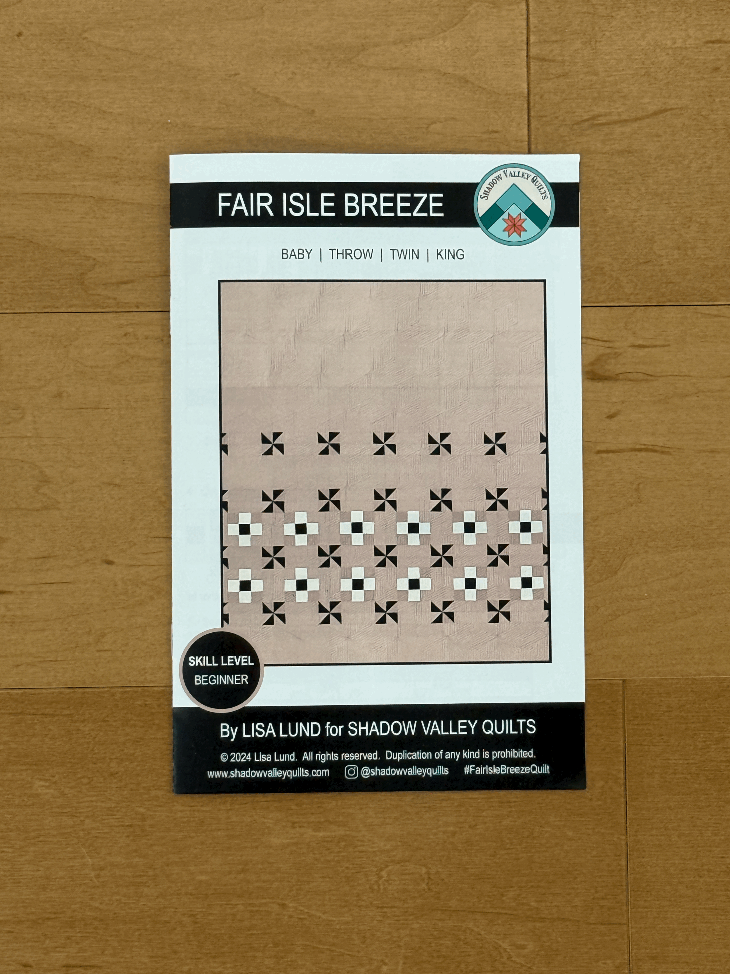Fair Isle Breeze Quilt Pattern (Printed Booklet)