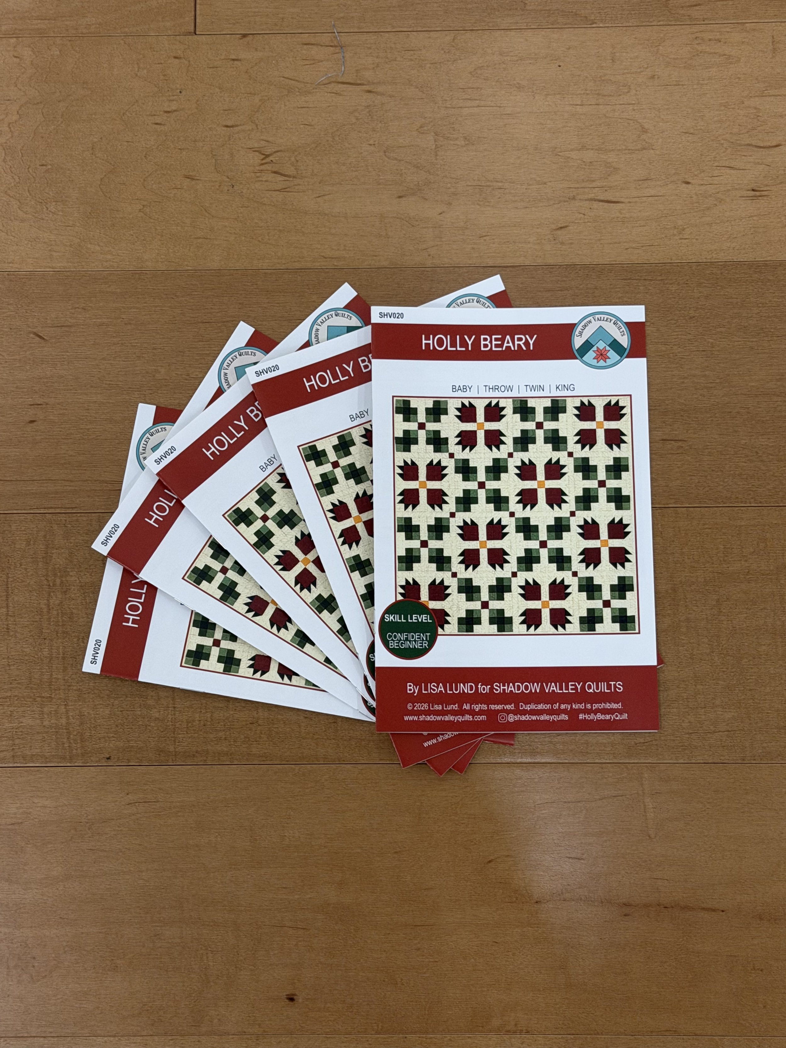 Holly Beary Quilt Pattern Wholesale.jpeg