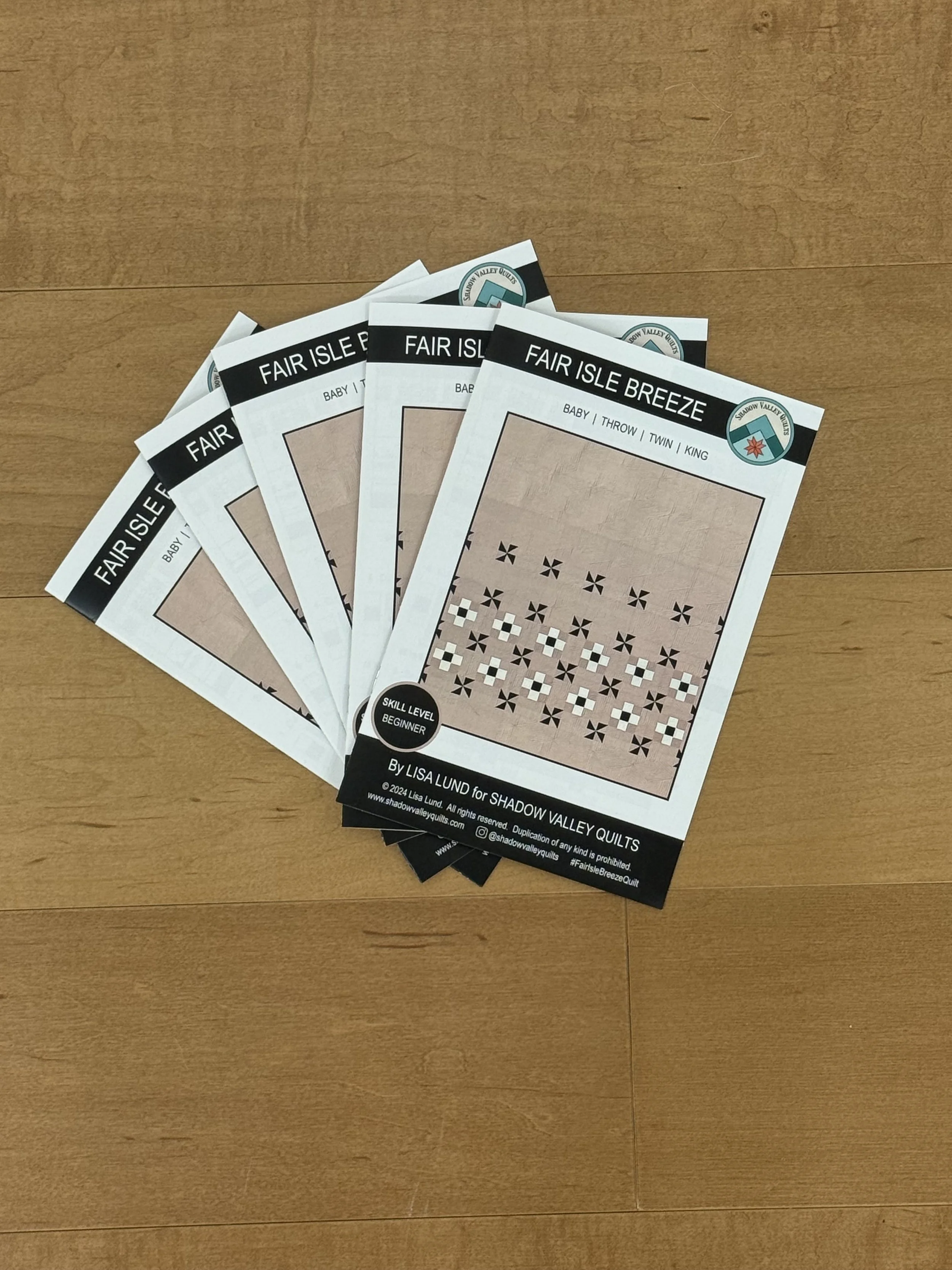 Fair Isle Breeze Quilt Pattern Wholesale Bundle of 5