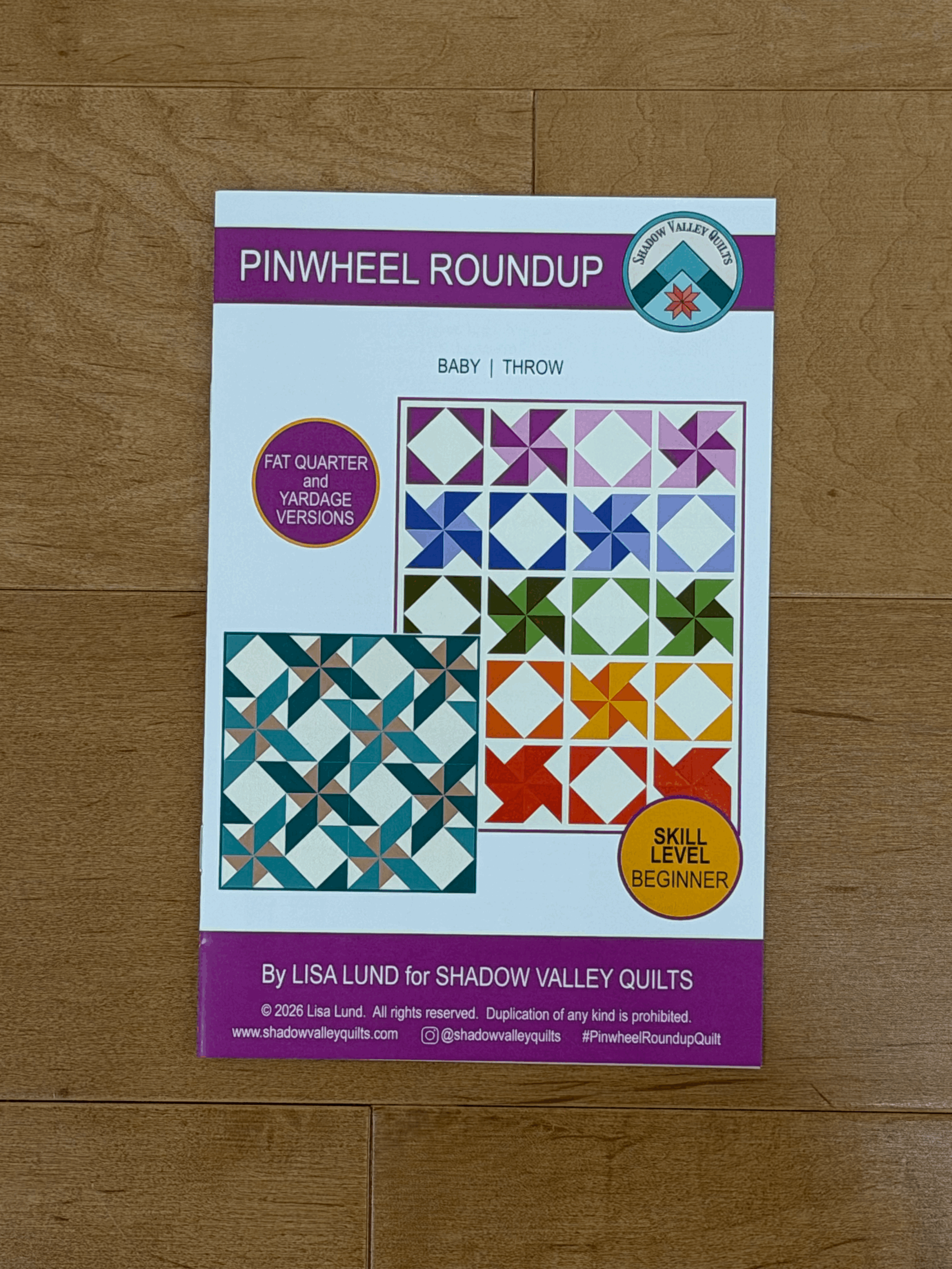 Pinwheel Roundup Quilt Pattern (Printed Booklet)