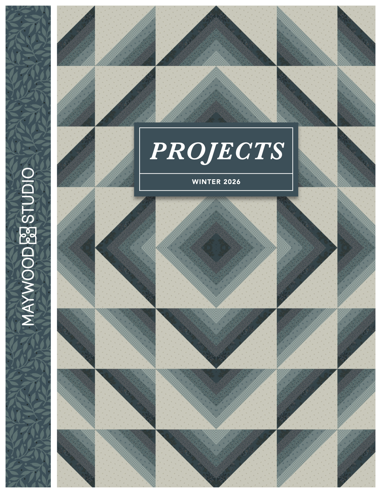 Percussion on the Maywood Fabric Winter 2026 Project Look Book. (Starry Sweetheart and Breezy Shores are also featured.)