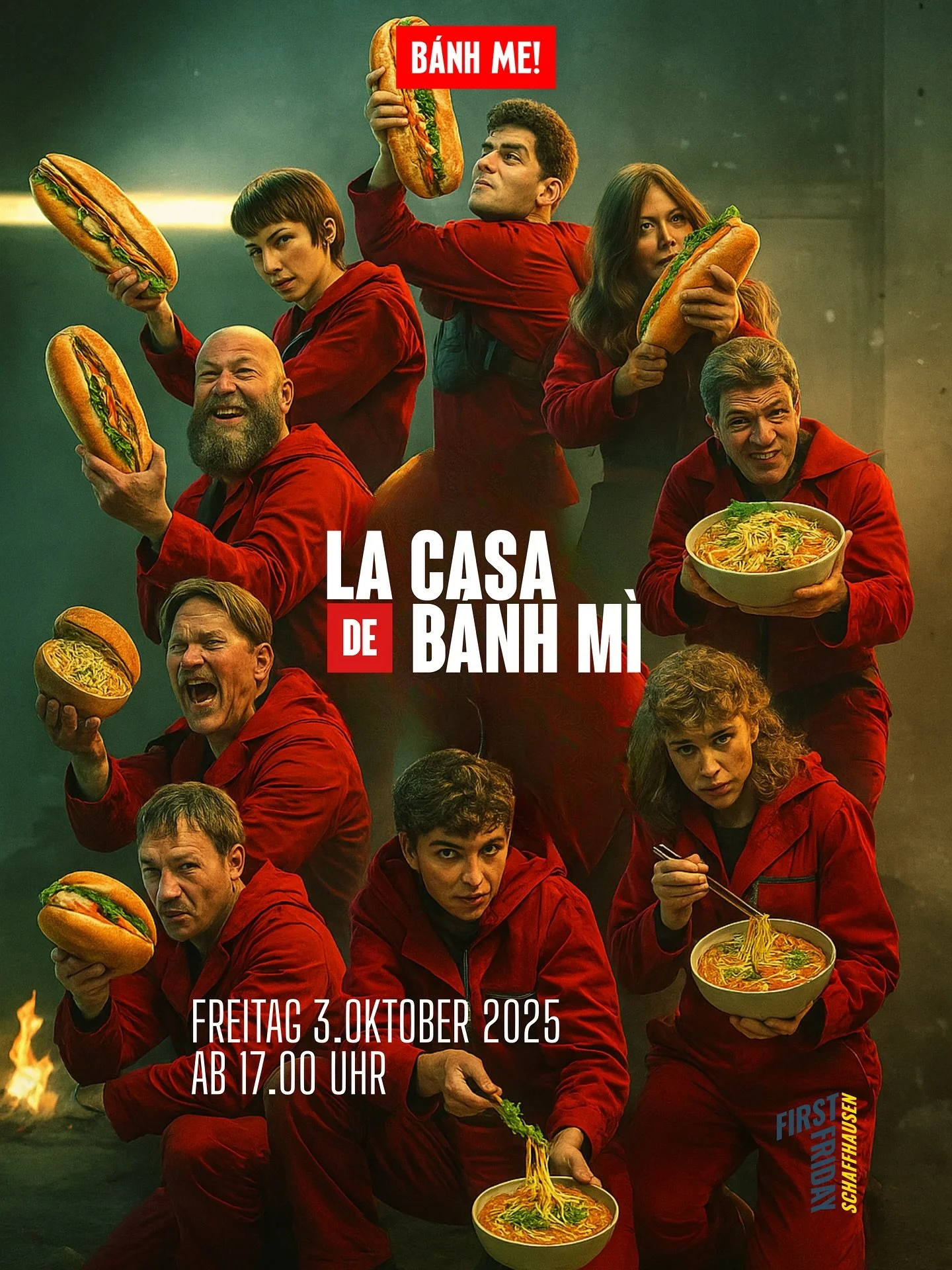 Der Plan steht. 
Am n&auml;chsten First Friday wird B&Aacute;NH ME! zu La Casa de B&Aacute;NH M&Igrave;. 
Streng geheim. Ein Coup f&uuml;r die Geschmacksnerven.

❤️

#LaCasaDeBanhMi #BanhMe #FirstFridaySpecial #StreetfoodHeist #FromSaigonToSchaffhaus