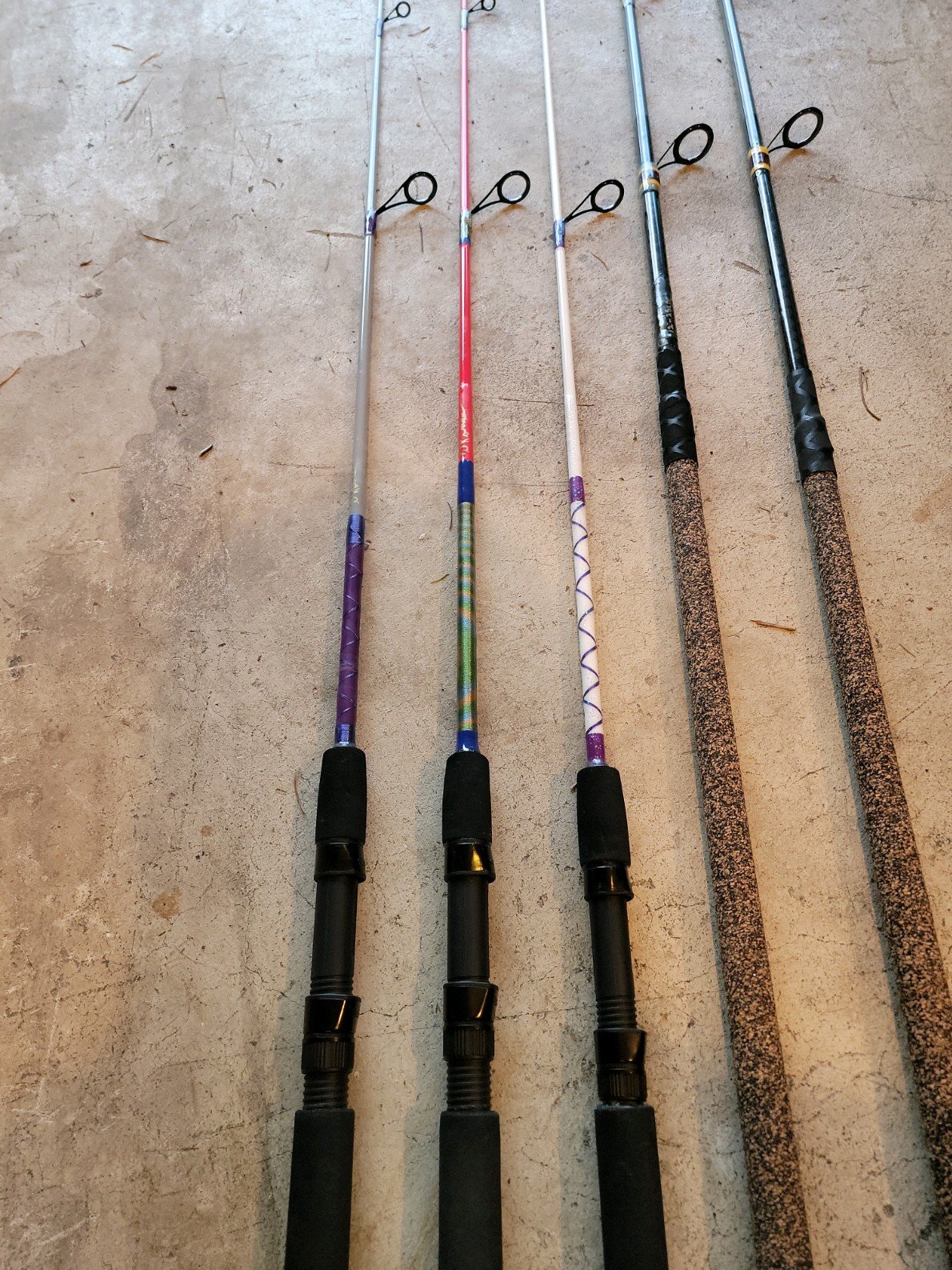 Custom made fishing rods
