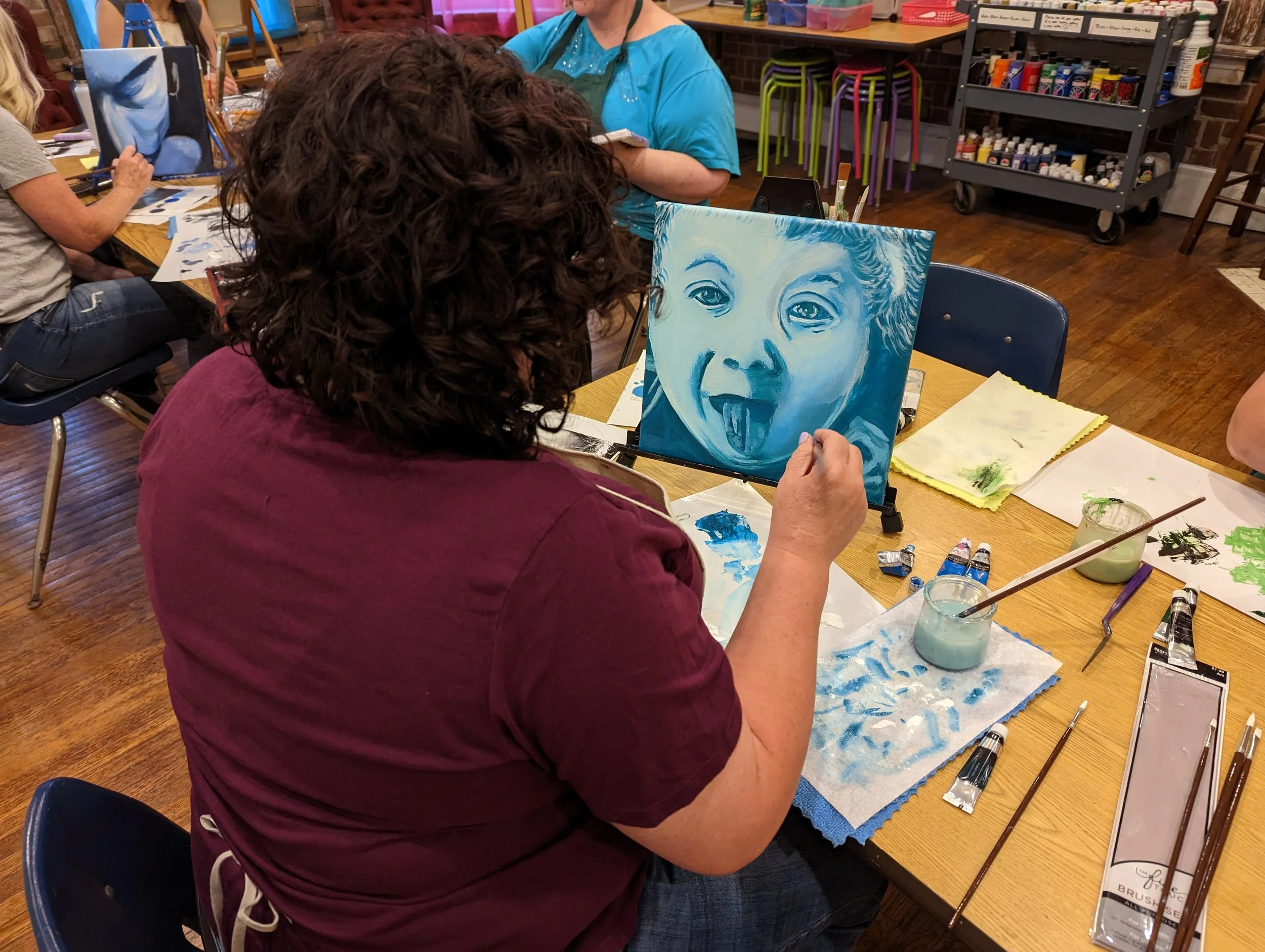 Julie's Artery Introduction to Acrylics Class (5th grade - Adult ...