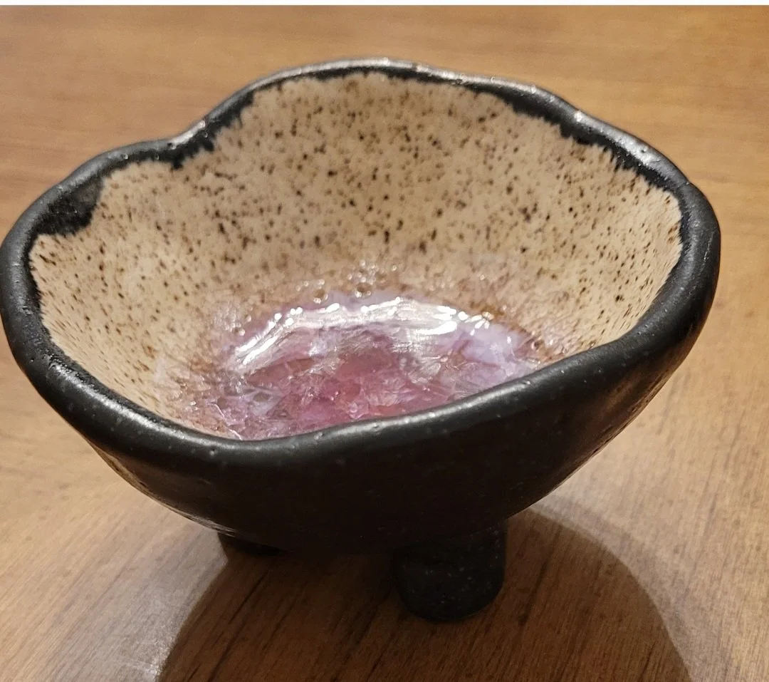 Handmade ceramic bowl.