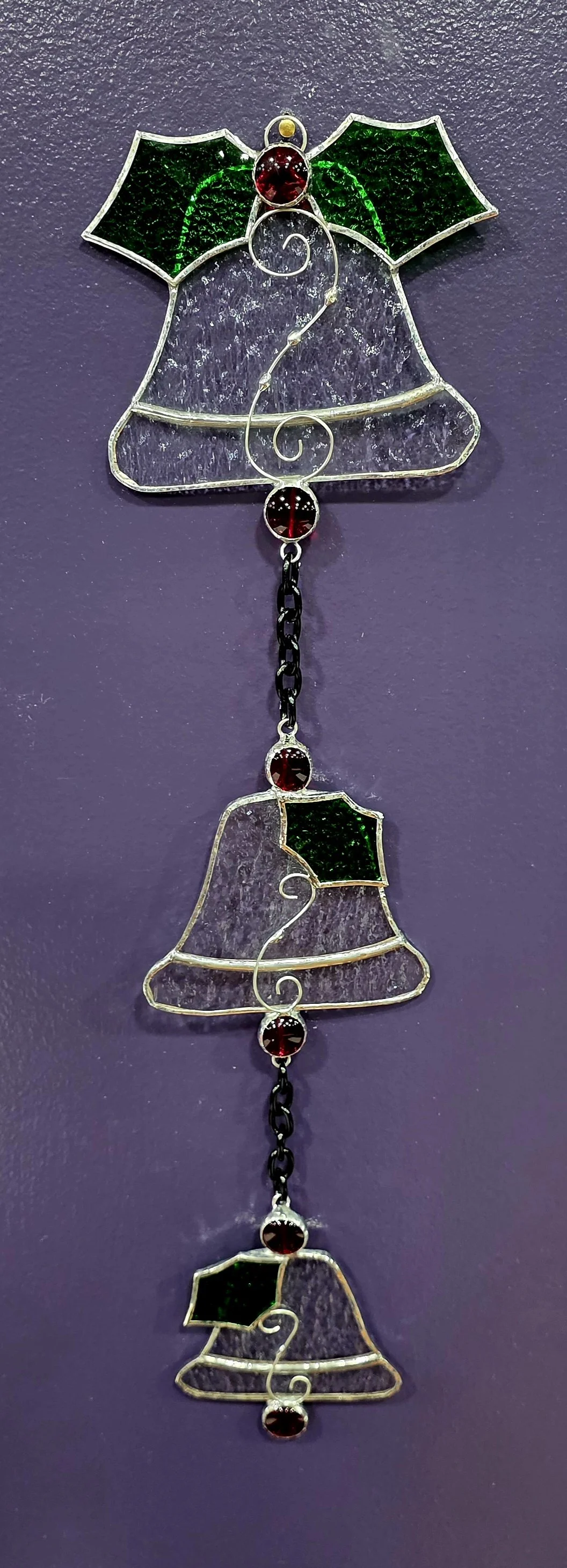 Stained Glass Bell Trio Chain (Nov 6)