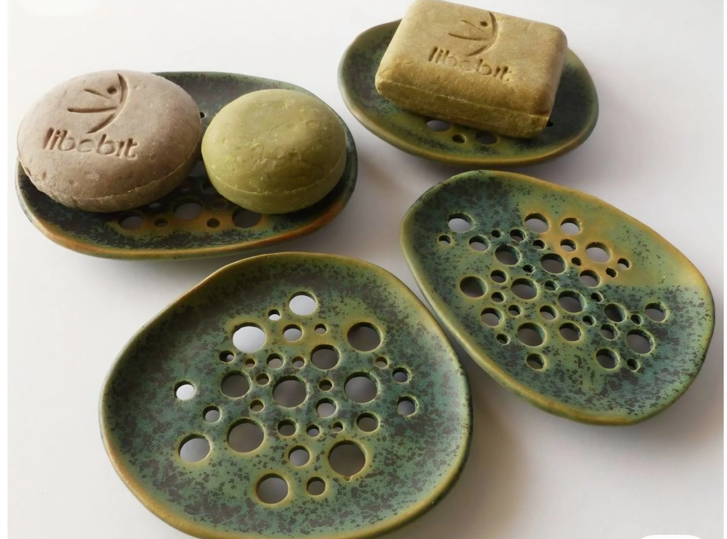 Handmade ceramic sponge dish/holder.