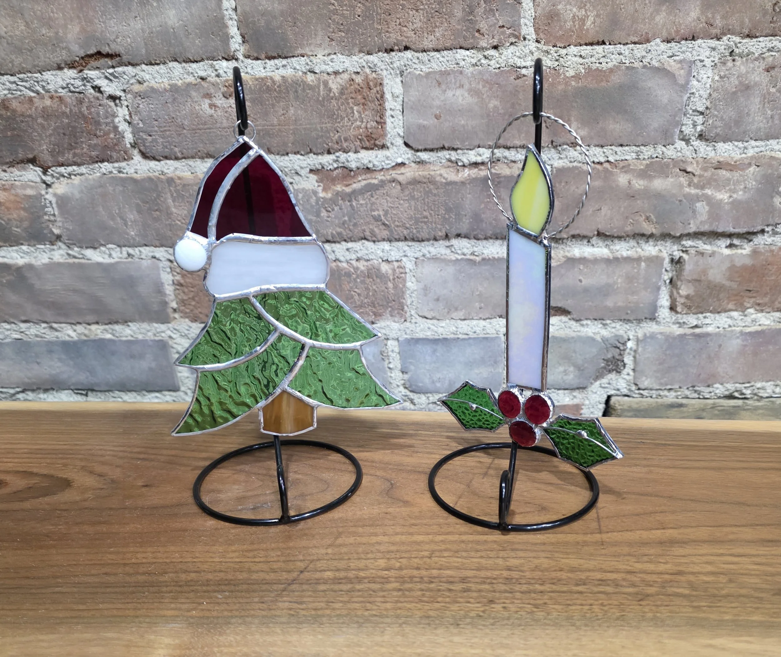 Stained Glass Tree Snow Globe (Dec 18)