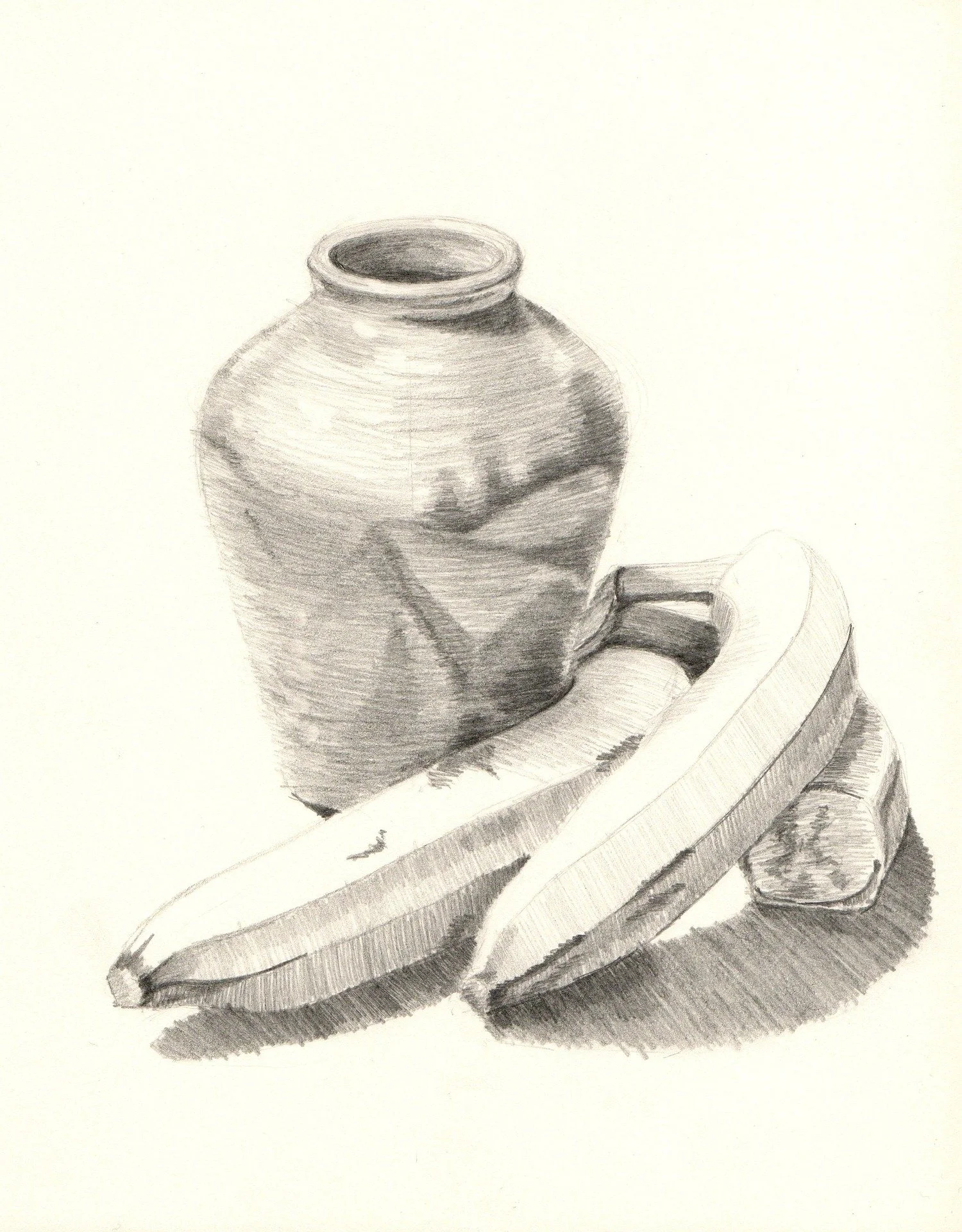 Example of a still life sketch with jug and fruit.jpg
