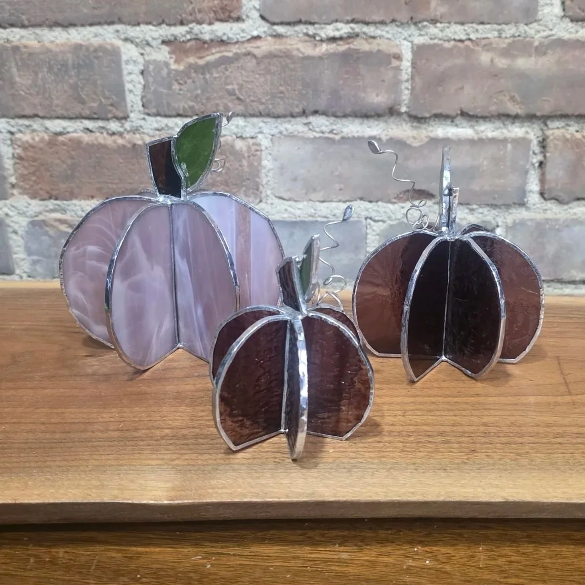 Purple Pumpkin Trio Stained Glass Workshop (Sept 25)
