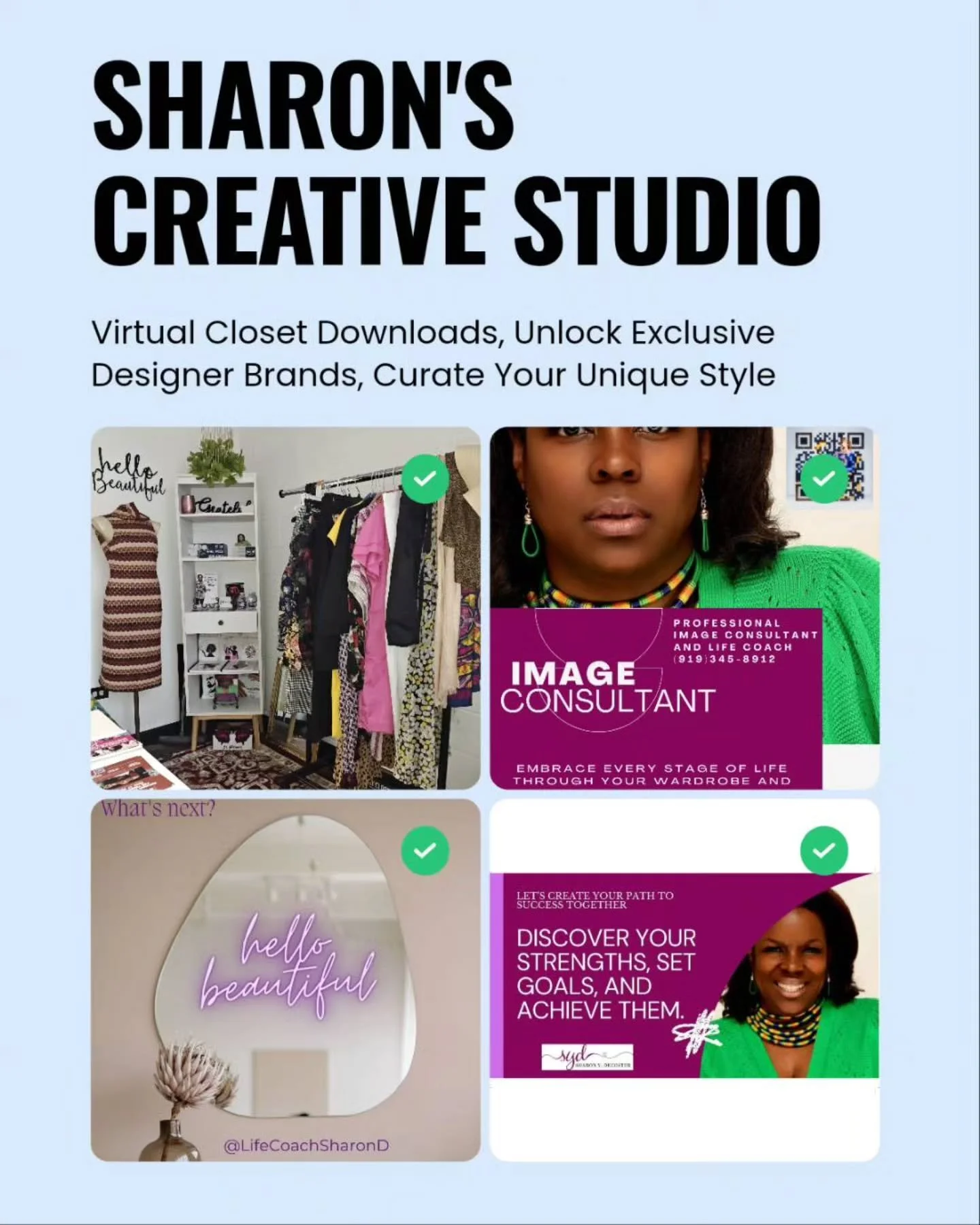 Ladies, are you ready to remix your wardrobe, refresh your personal brand, or just need real talk about something you're navigating emotionally?
I’m here to help you show up confidently—inside and out. Whether you're transitioning into a