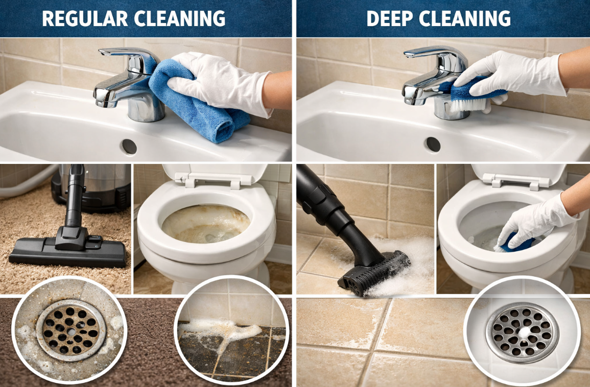 Deep Cleaning vs Regular Cleaning Portland Oregon | House Cleaning Guide