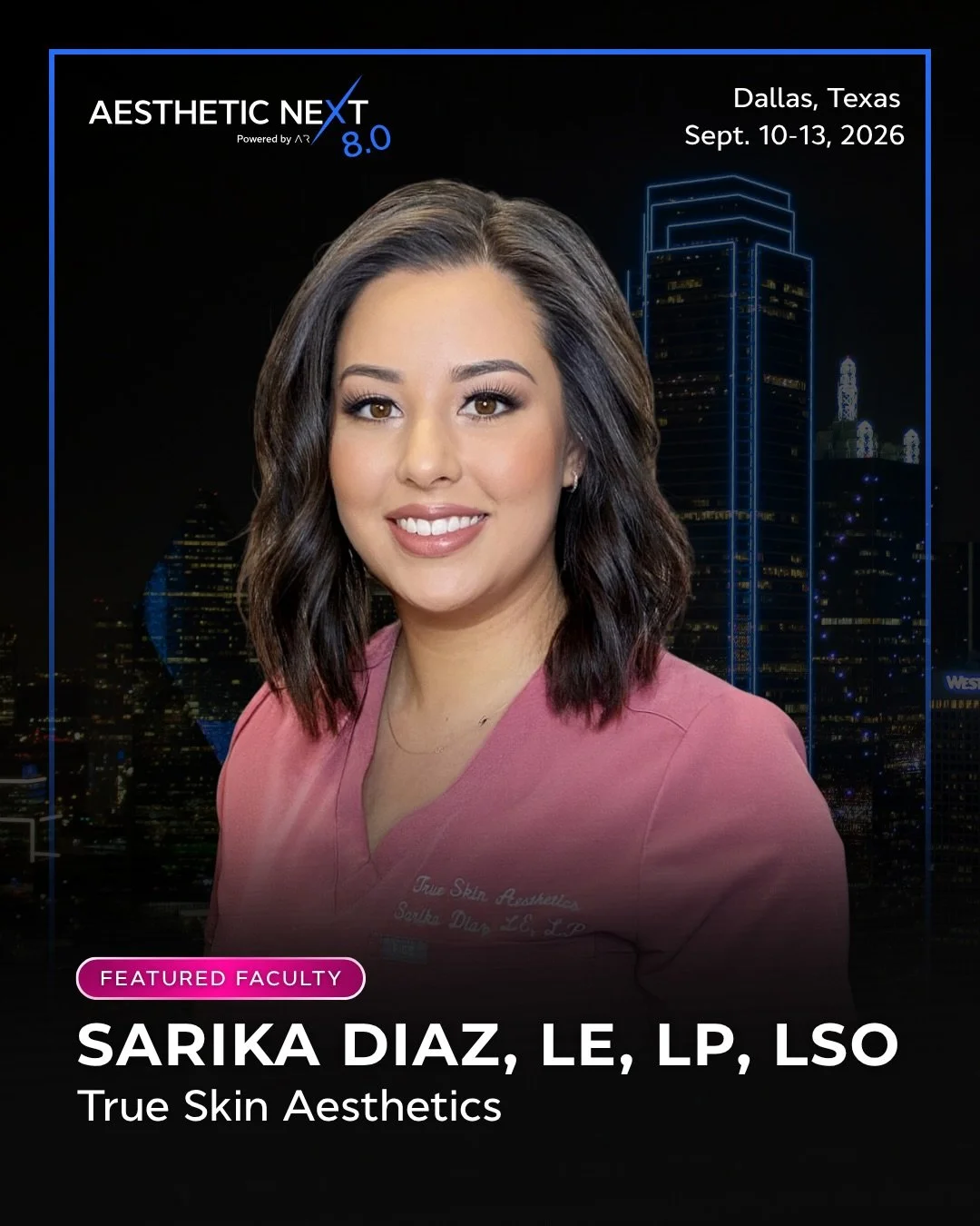Big news&hellip; I&rsquo;m taking the stage at Aesthetic Next 8.0. 🎤✨

I&rsquo;m excited to be speaking on two topics I&rsquo;m deeply passionate about: safe treatment stacking and selling skincare with strategy, integrity, and results in mind.

If 